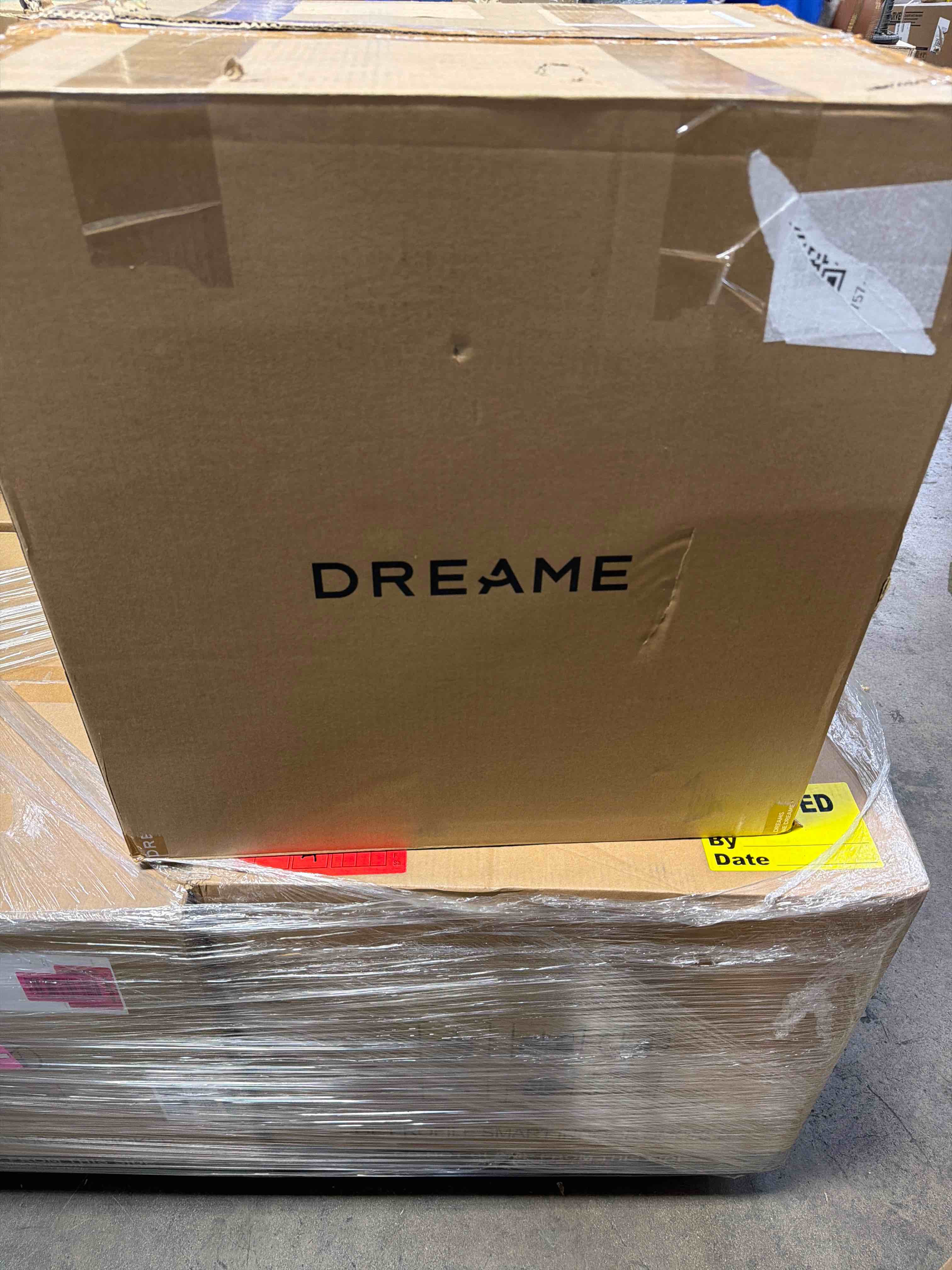 Condition photo showing New/Like New for dreame x60 max ultra complete white robot vacuum and mop, ultra-thin design, 35,000pa suction, self emptying&refilling, mop self-cleaning, 280+ obstacle avoidance, new in box, (located in office)