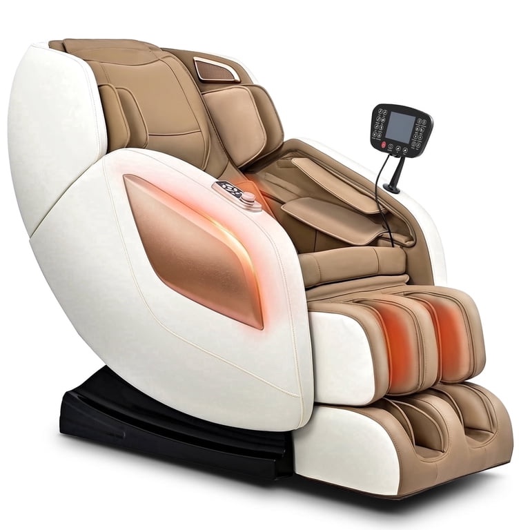 massage chair full body with heat, full body zero gravity shiatsu massage chair, kneading massage chair recliner with sl-track, foot massage, bluetooth, usb charging (new in box) 46.5 x 30.3 x 44.5 inches