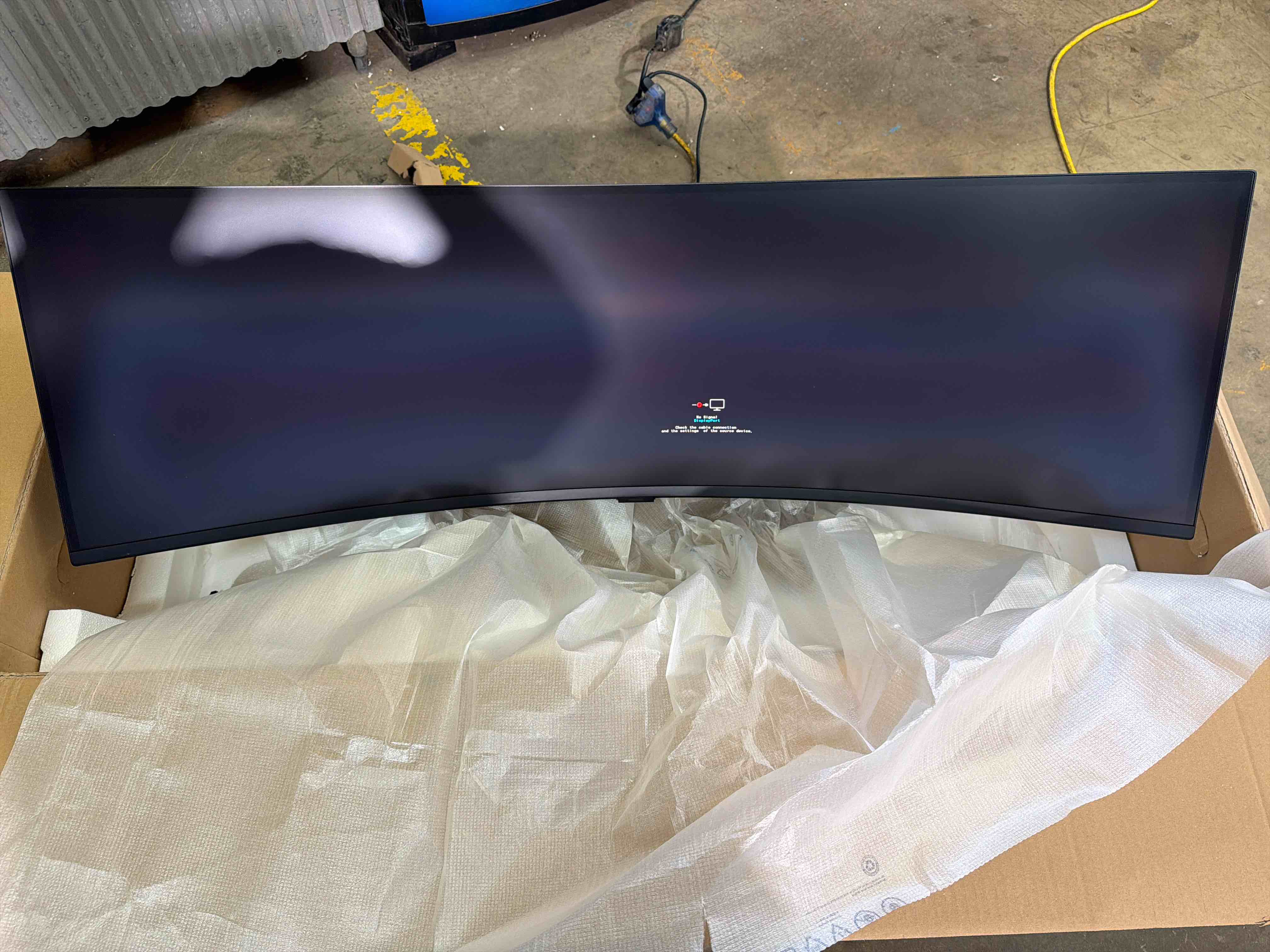 Condition photo showing New/Like New for 49in samsung odyssey g9 gaming monitor, 144hz, dqhd,