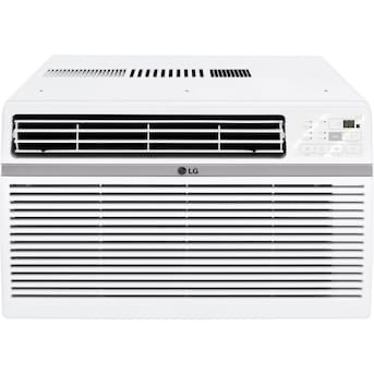 lg medium room window air conditioner , remote included ( 115-volt , 8000-btu ) in box, 19.38 x 12.33 x 19.57
