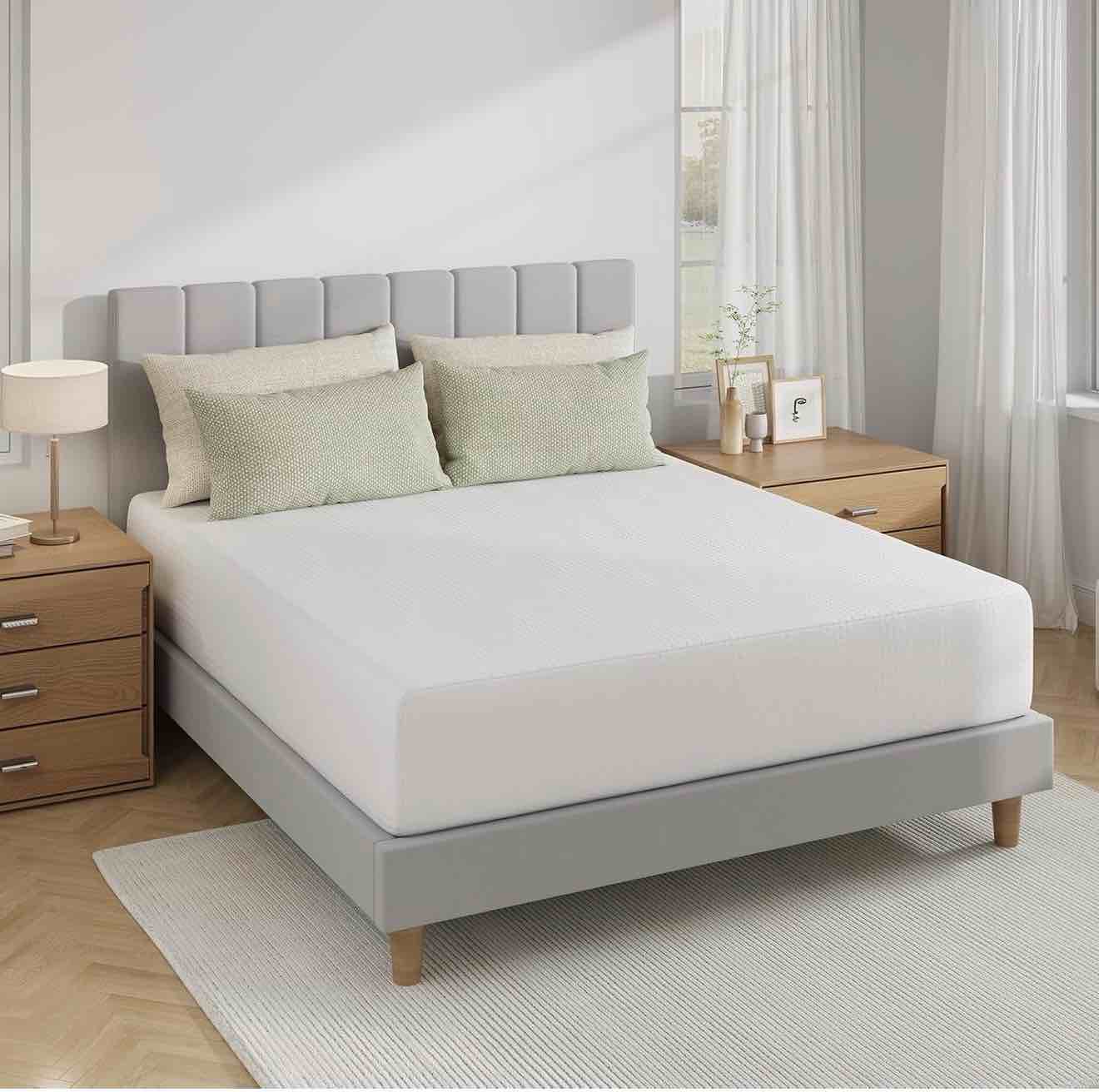 novilla king size mattress, 12 inch king mattress in a box, gel memory foam mattresses for cooling night sleep, comfort support and pressure relief, certipur-us certified