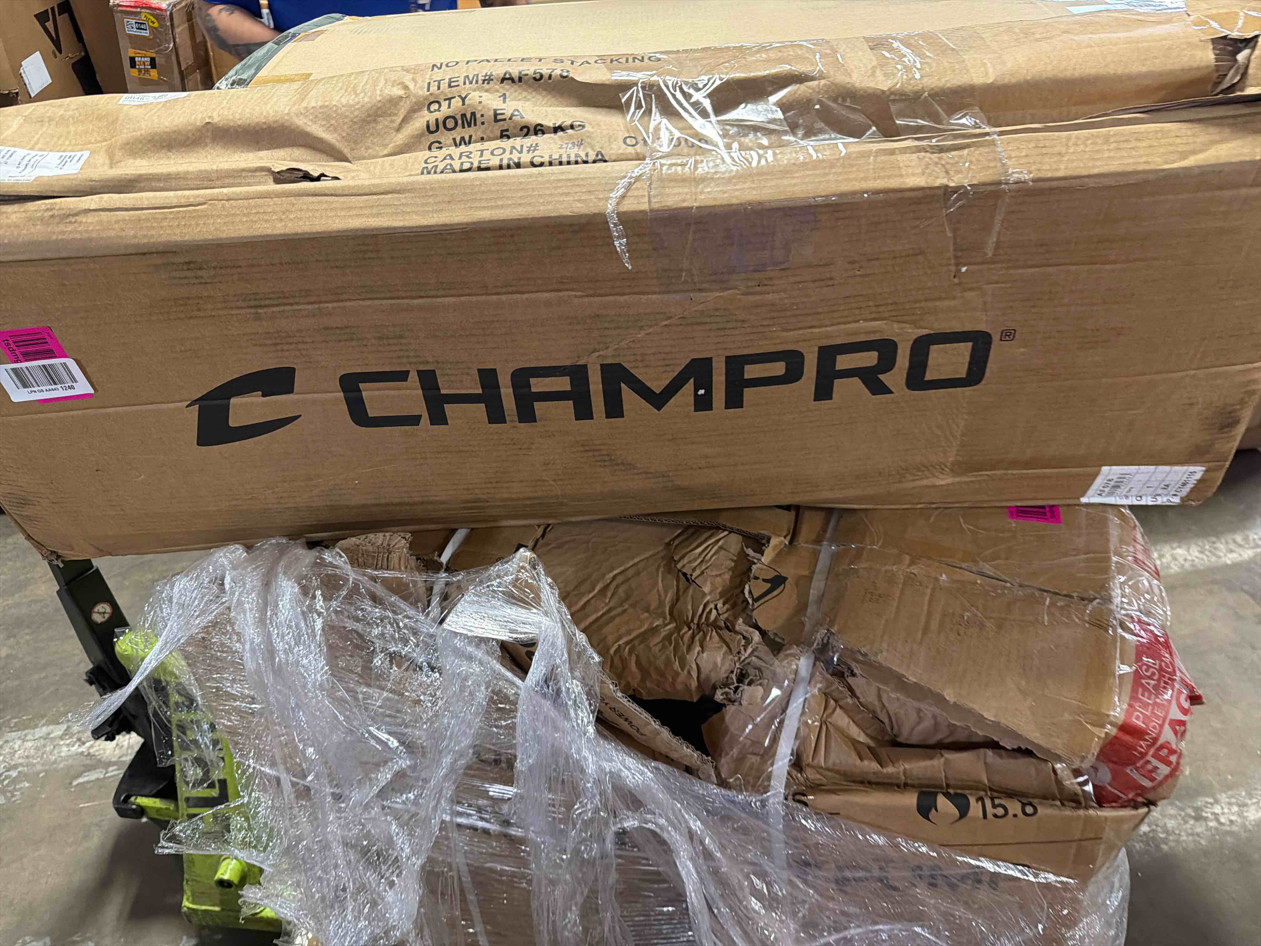 Condition photo showing New/Like New for champro step over agility training dummy for football drills and sports with reinforced handles