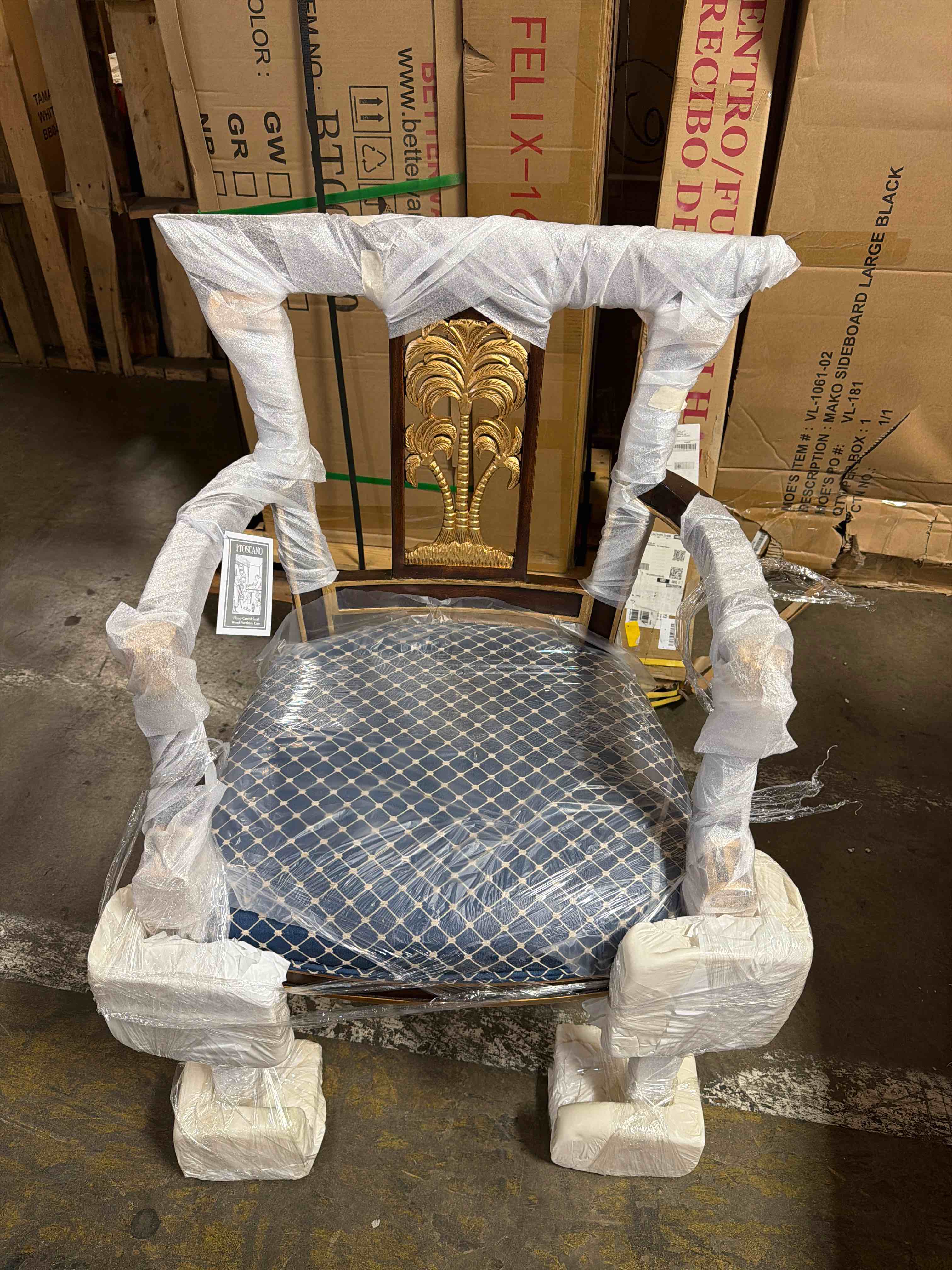 Condition photo showing New/Like New for british colonial plantation arm chair