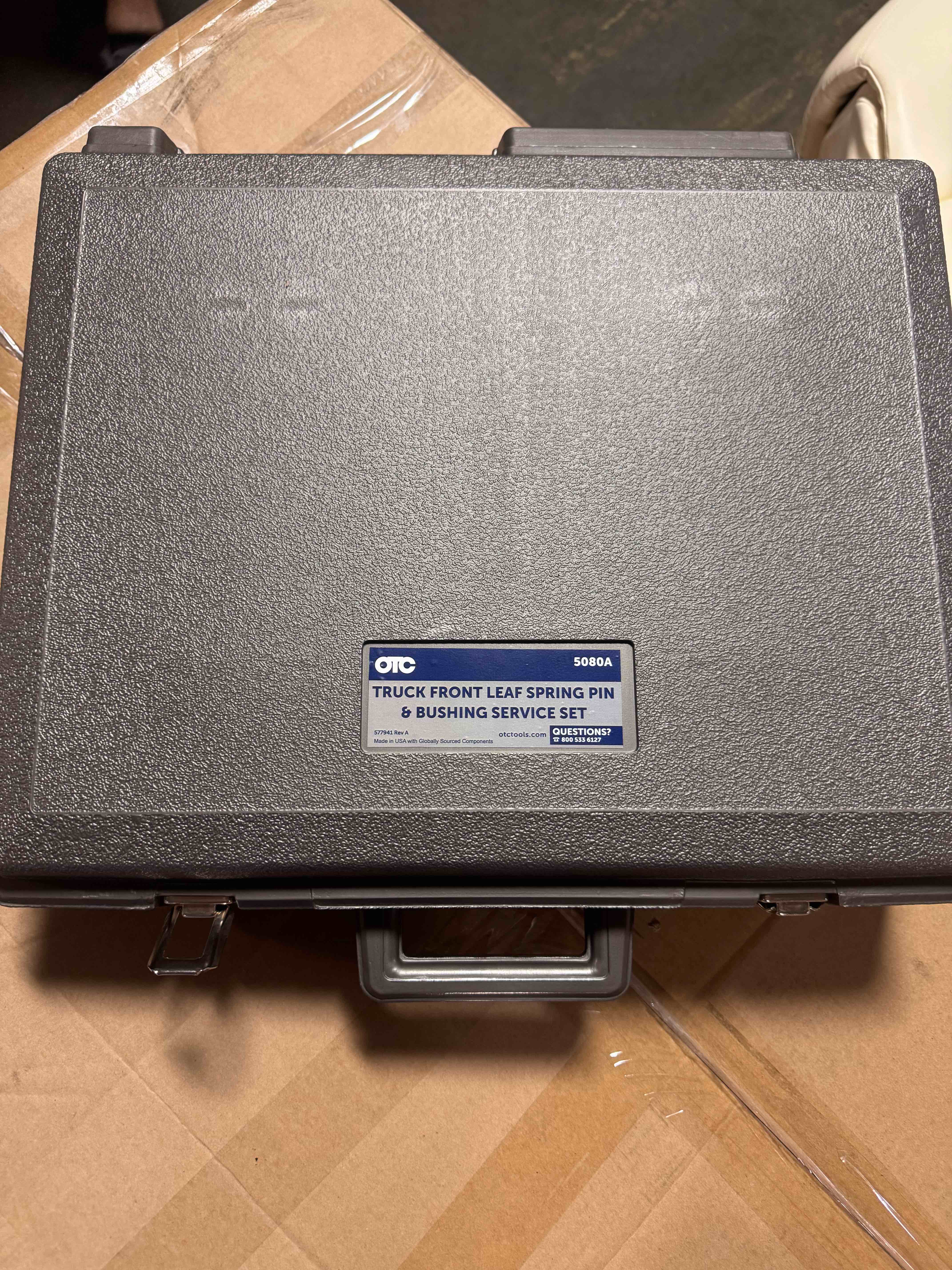 Condition photo showing New/Like New for otc tools 5080a | truck front leaf spring bushing set, gently used (security item)