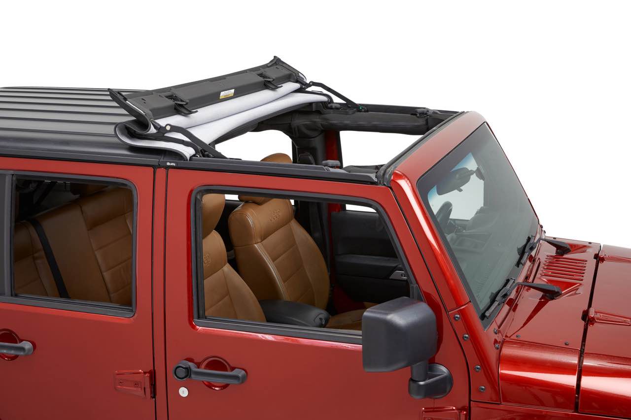 Condition photo showing New/Like New for sunrider for hardtop - jeep '07-18 wrangler jk (black diamond; 2-door or 4-door)