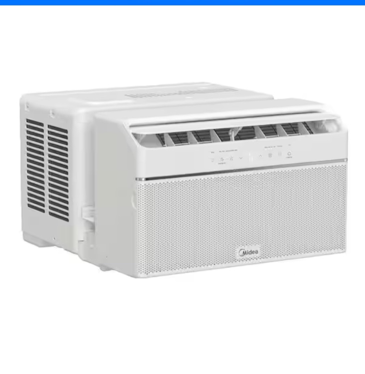 Condition photo showing New/Like New for midea 12,000 btu u shaped smart inverter window air conditioner - cools 550 sq ft, ultra quiet with open window operation - alexa/google assistant compatible, 37% energy savings, remote (2026 edition)