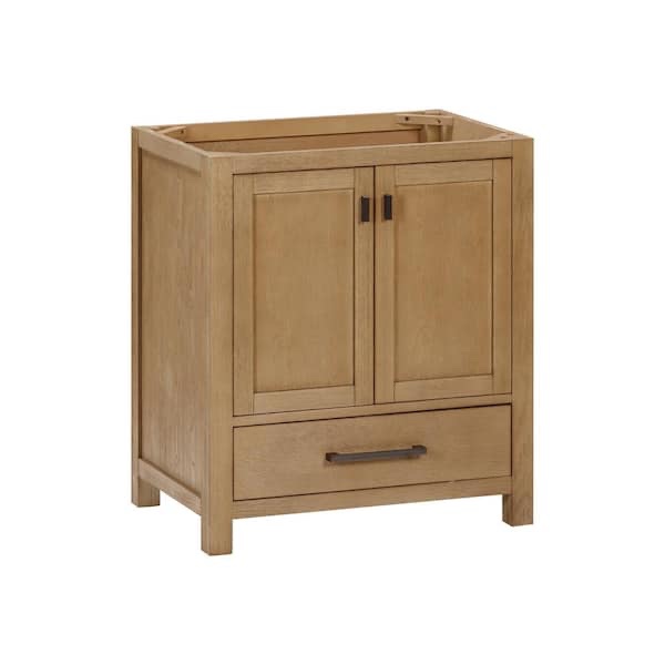 Condition photo showing New/Like New for modero 30 in. bath vanity cabinet without top in brushed oak