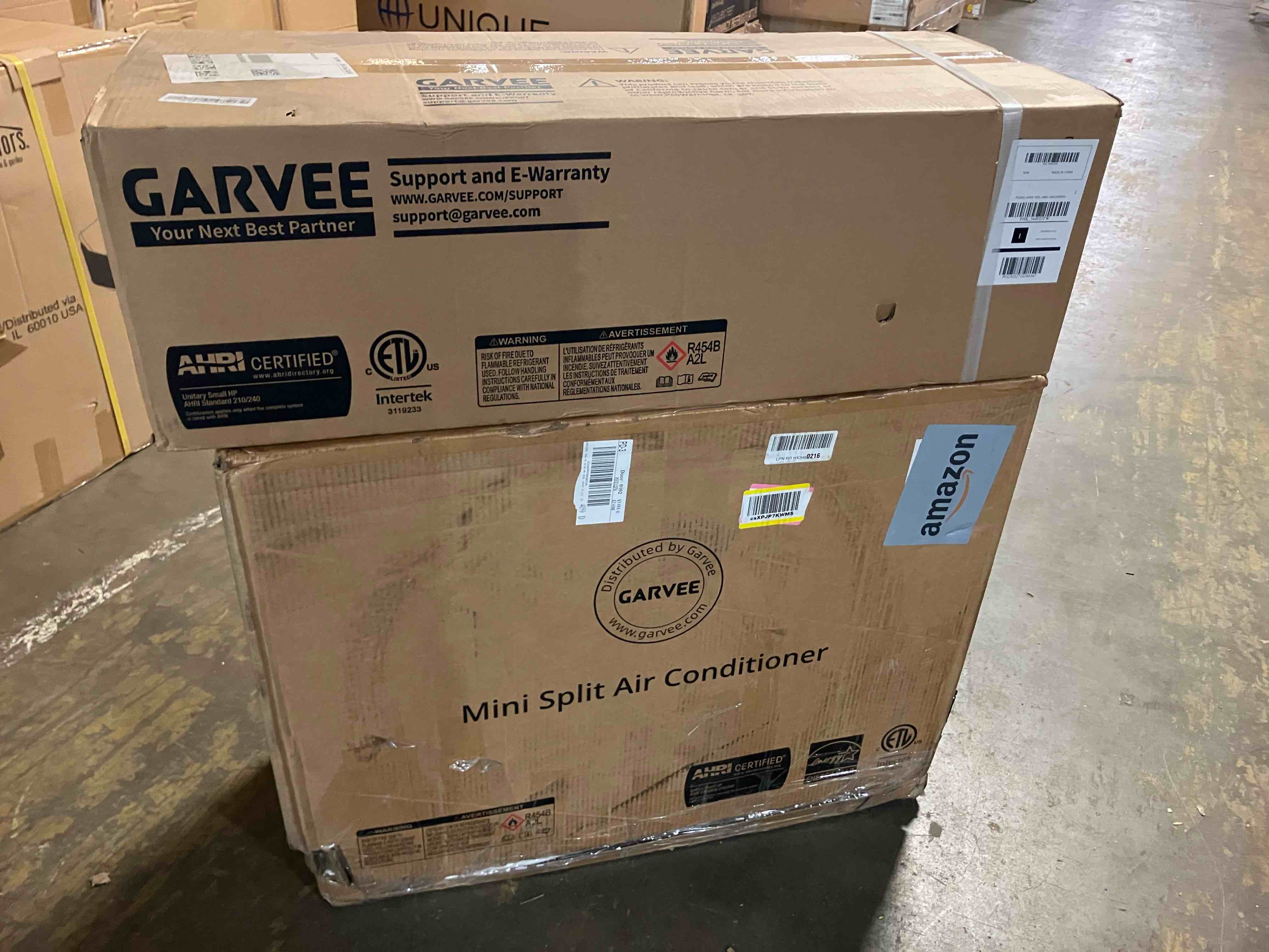 Condition photo showing New/Like New for garvee 12000 btu mini split air conditioner,22 seer2 ductless inverter ac w/ 230v, cool up to 750 sq. ft with heat pump system, compatible with alexa, white
