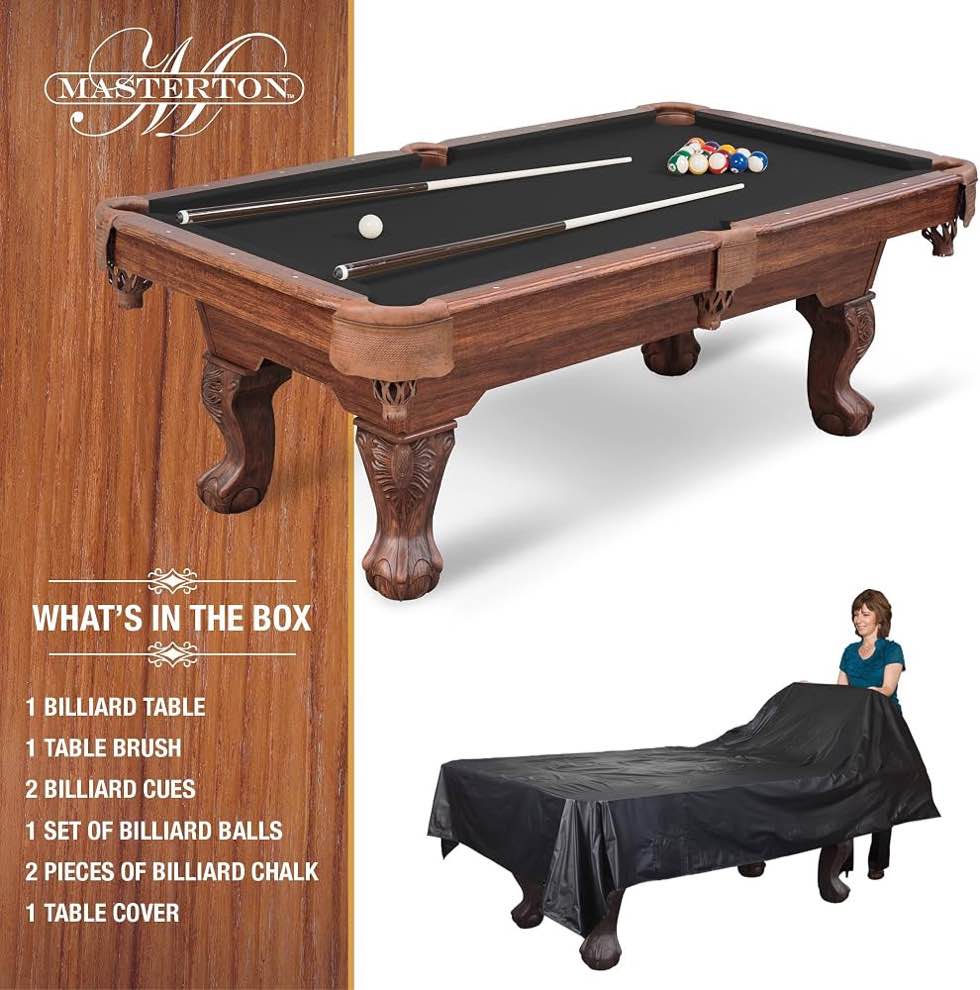 Condition photo showing New/Like New for eastpoint masterton 2.0 pool table top only- customize with your own legs! 87 x 87