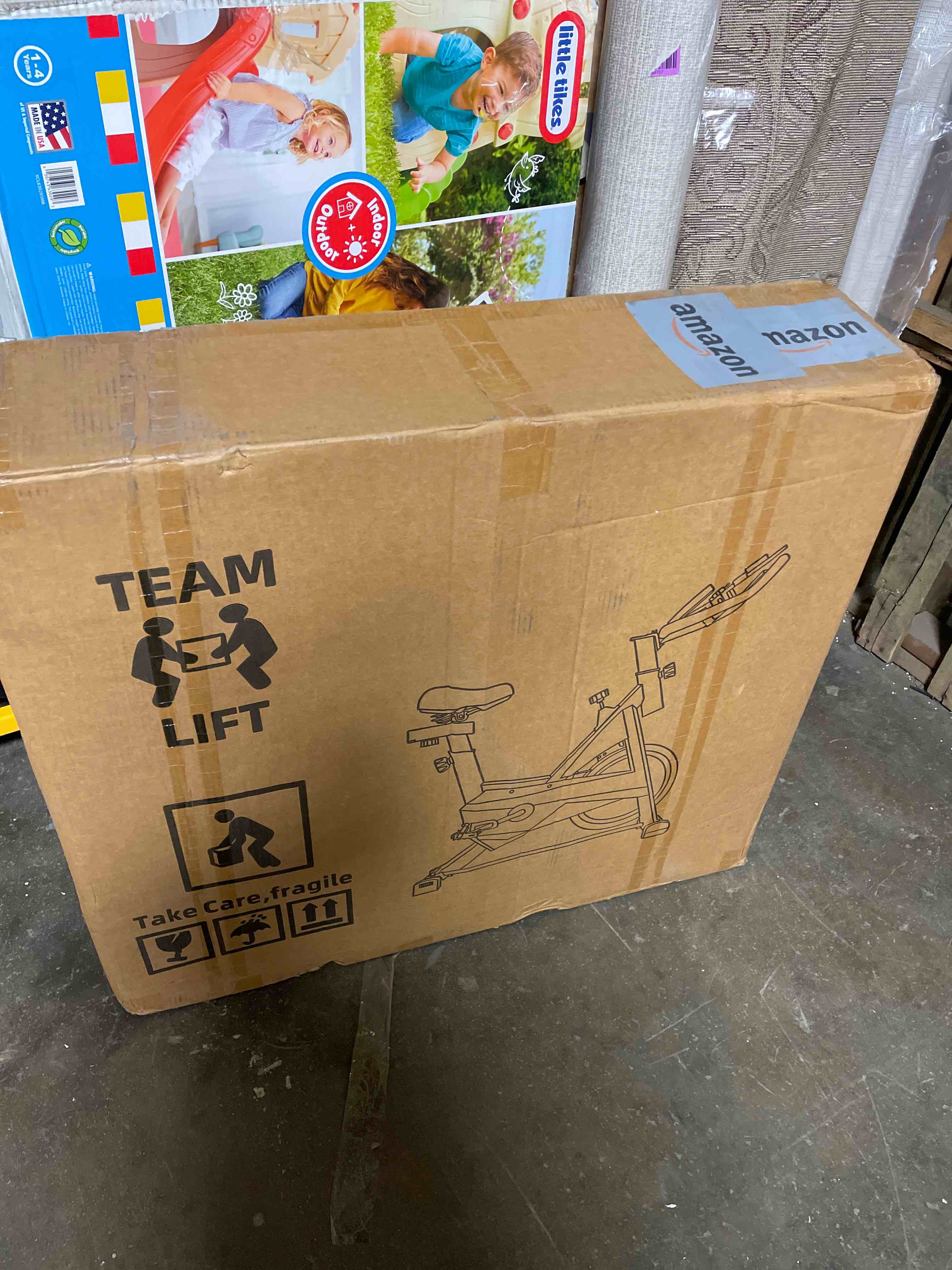 Condition photo showing Good Condition for ypoo exercise bike, adjustable magnetic resistance stationary bikes for home cardio with exclusive app, indoor bike with 330lbs weight capacity comfortable seat, tablet mount and fitness courses