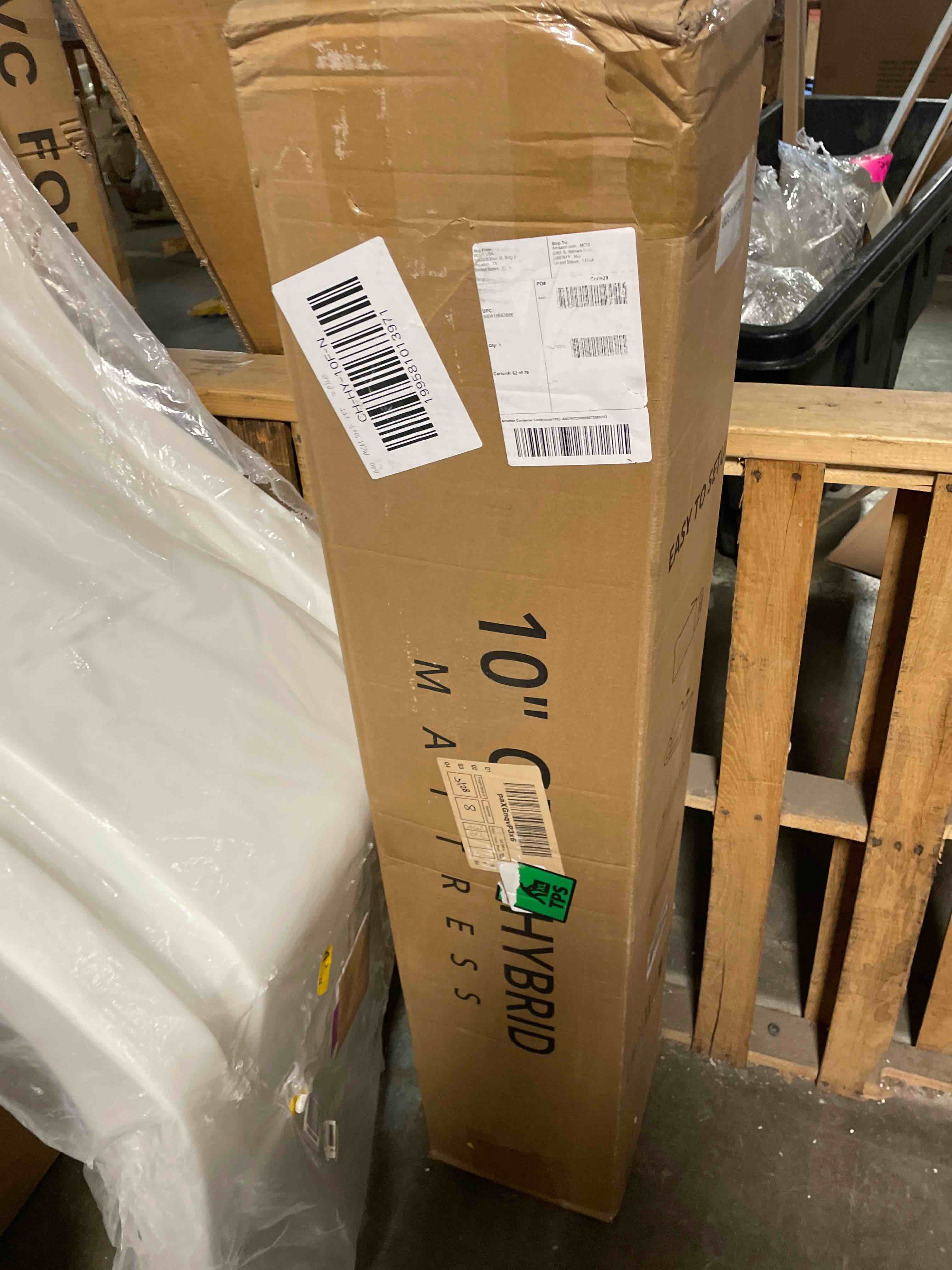 Condition photo showing New/Like New for fathom medium king mattress 12 inch memory foam mattress king size bed in a box for back pain relief and cool sleep with gel foam and removeable fiberglass free cover, certipur-us certified