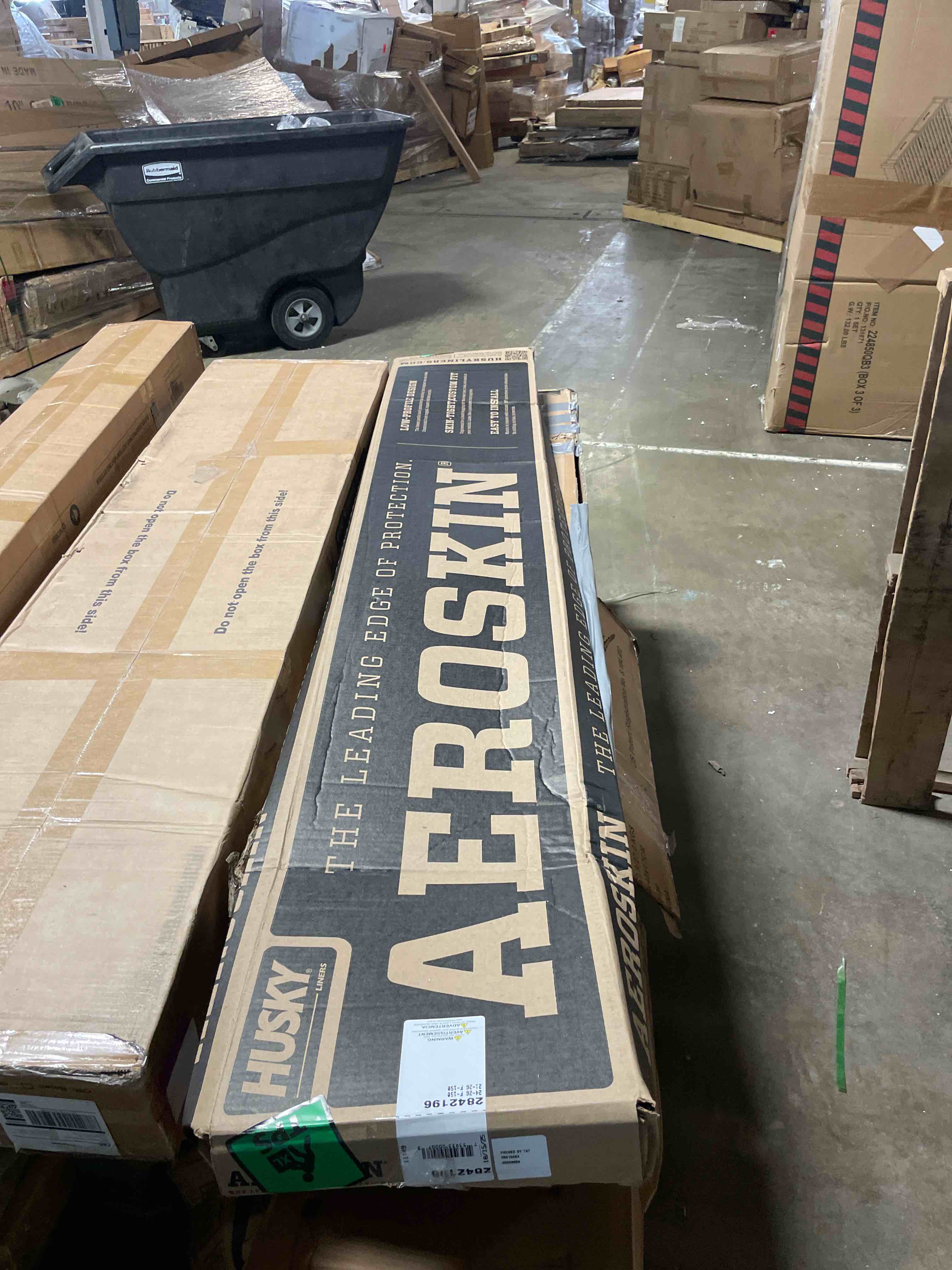 Condition photo showing New/Like New for husky liners aeroskin hood protector low profile deflector/bug shield | fits 2021-2026 ford f-150 (does not fit tremor/raptor or 24-25 platinum/king ranch) | hood, 1-pc smoke - 2842196