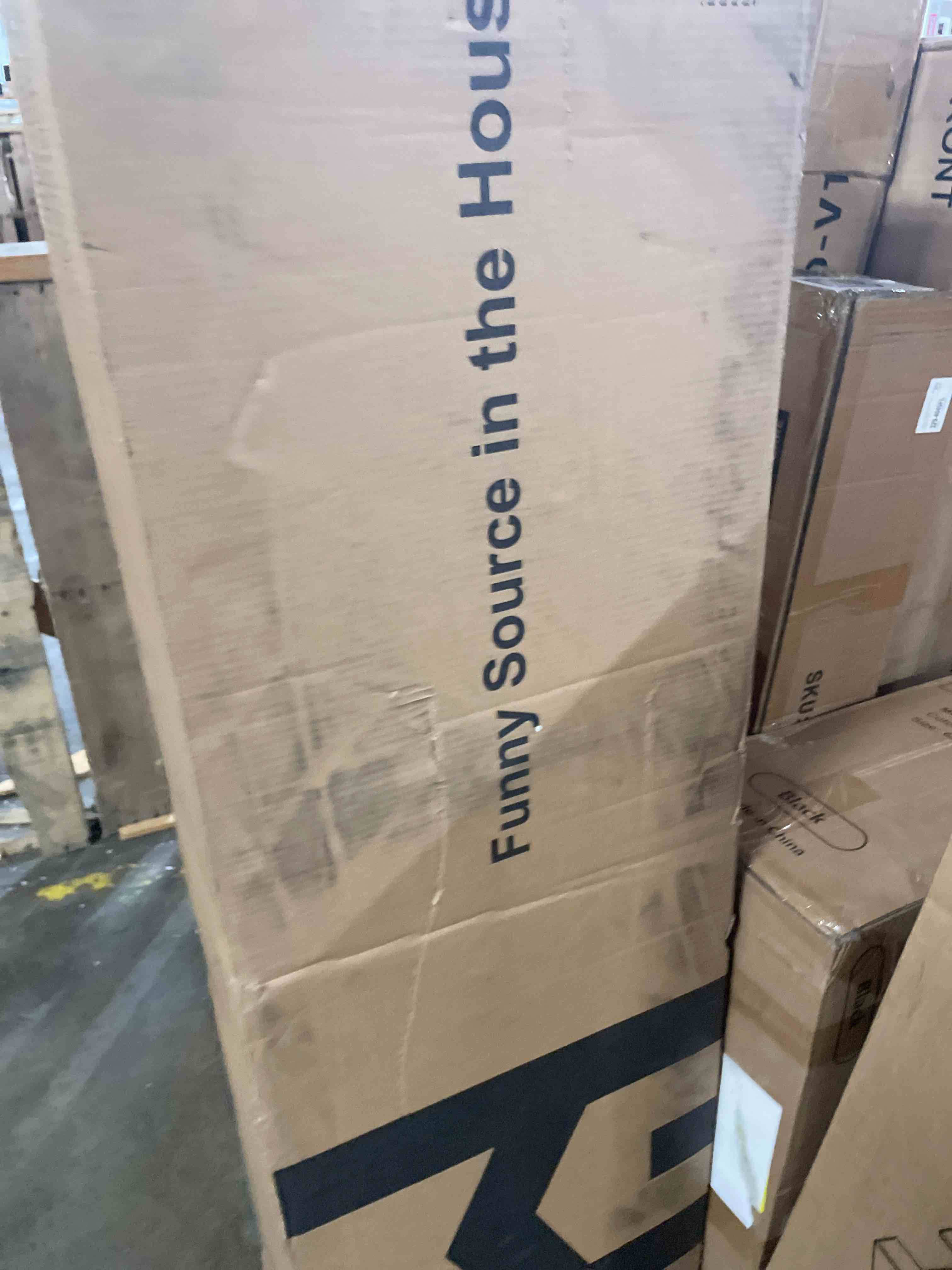 Condition photo showing Good Condition for hombck full size boucle bed frame, upholstered bed frame full with headboard, soft bedframe with thickened footboard, soft rounded corners, no box spring required, easy assembly, cream