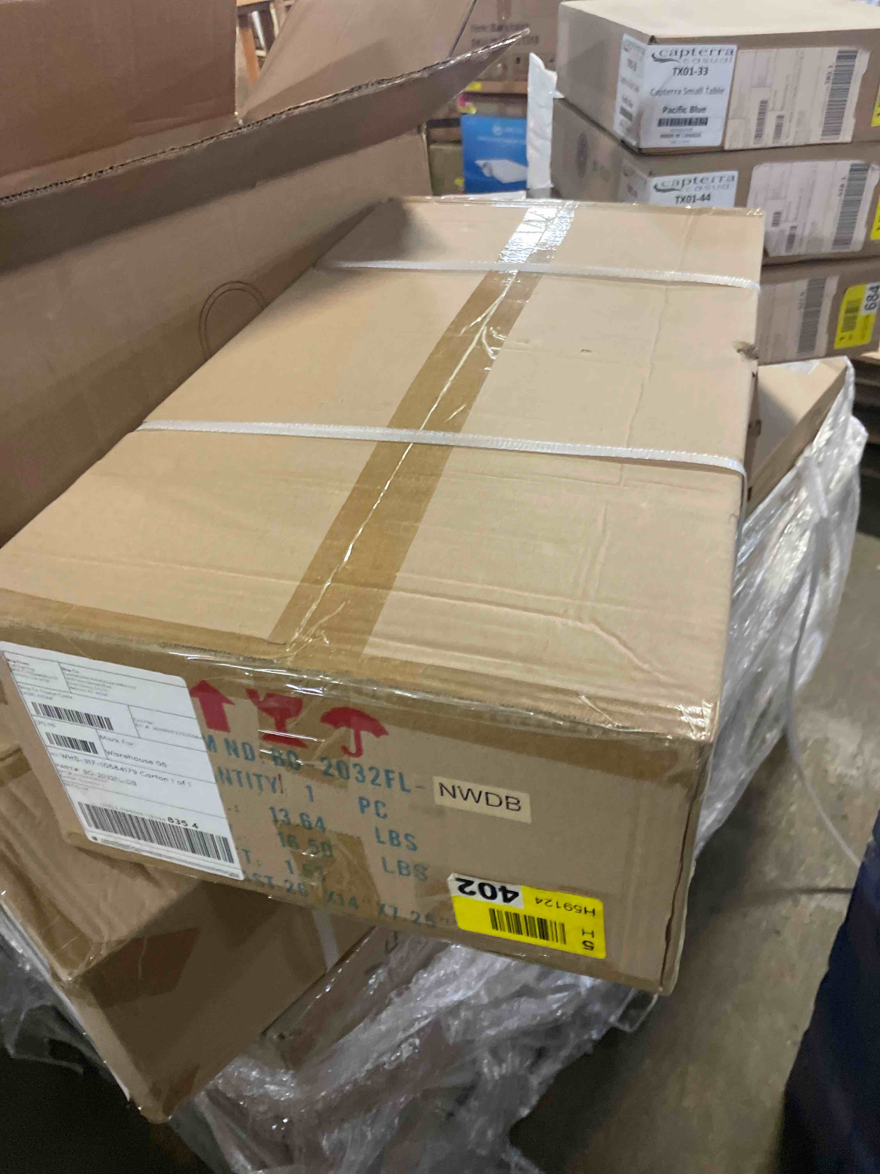 Condition photo showing New/Like New for cal lighting bo-2032fl pharmacy 1 light pedestal base floor lamp - bronze