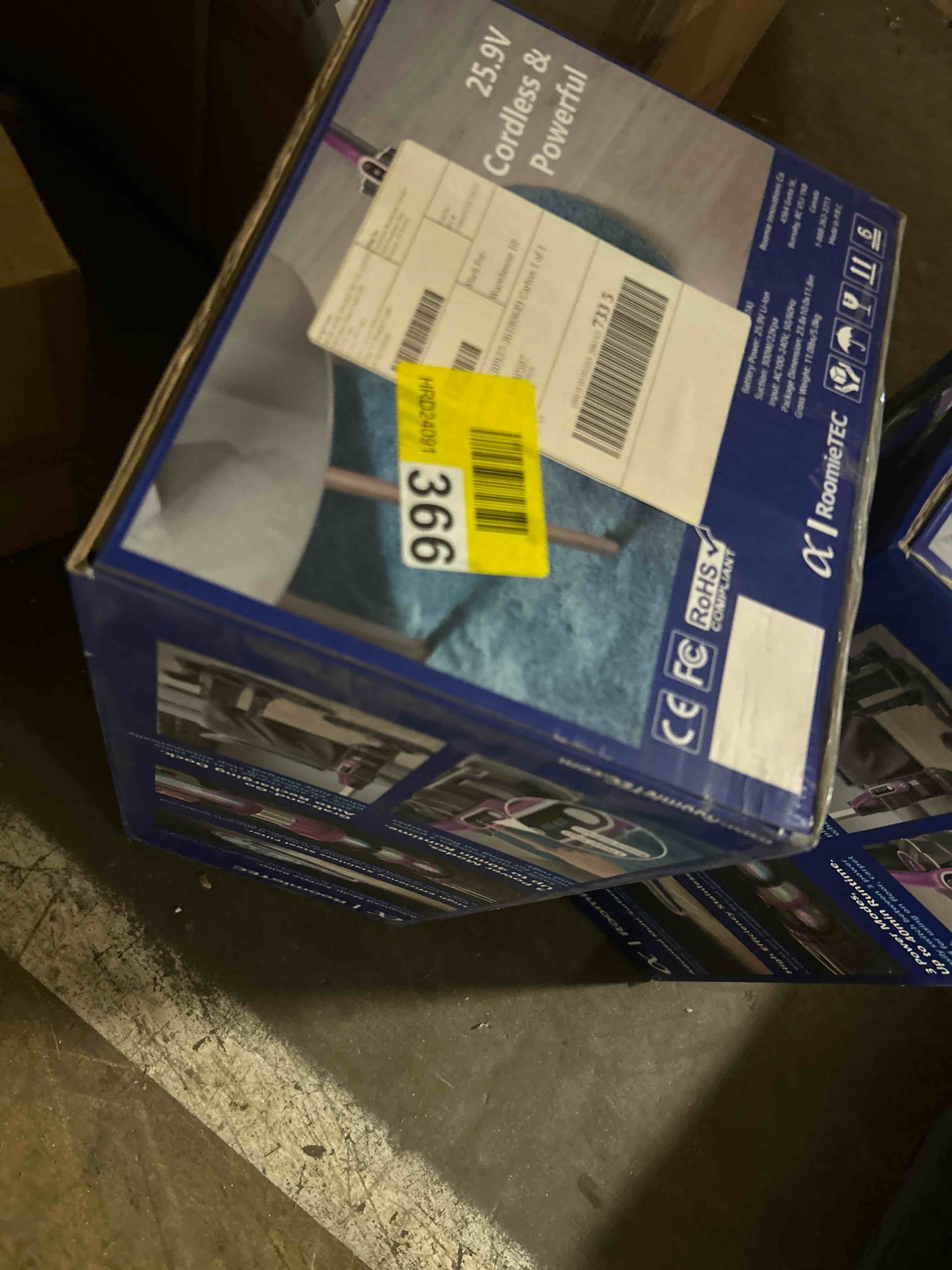 Condition photo showing New/Like New for roomie tec slimvac upright cordless vacuum cleaner, dual motor powerful suction, up to 40 min runtim