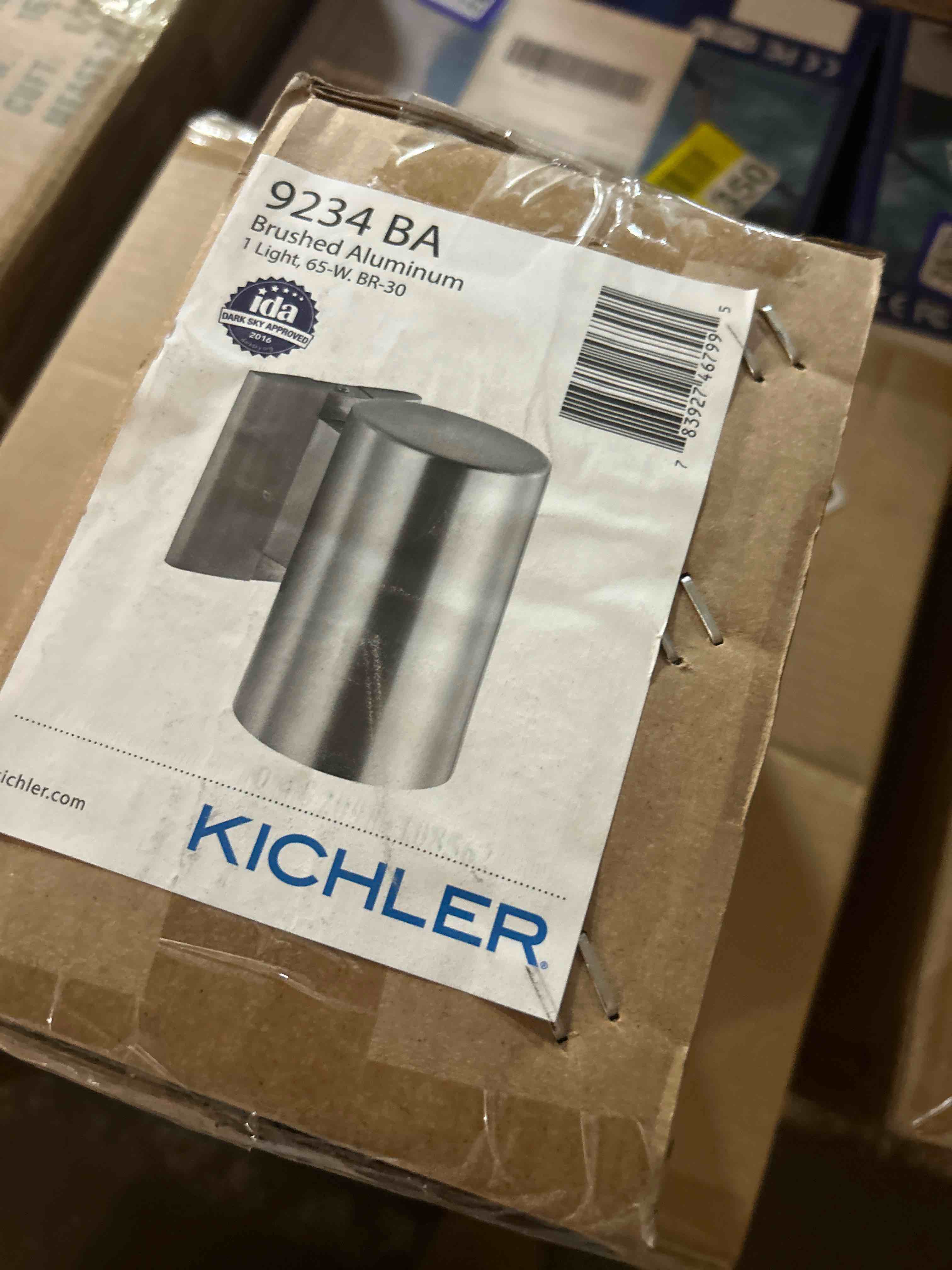Condition photo showing New/Like New for kichler 92ba indoor/outdoor wall light