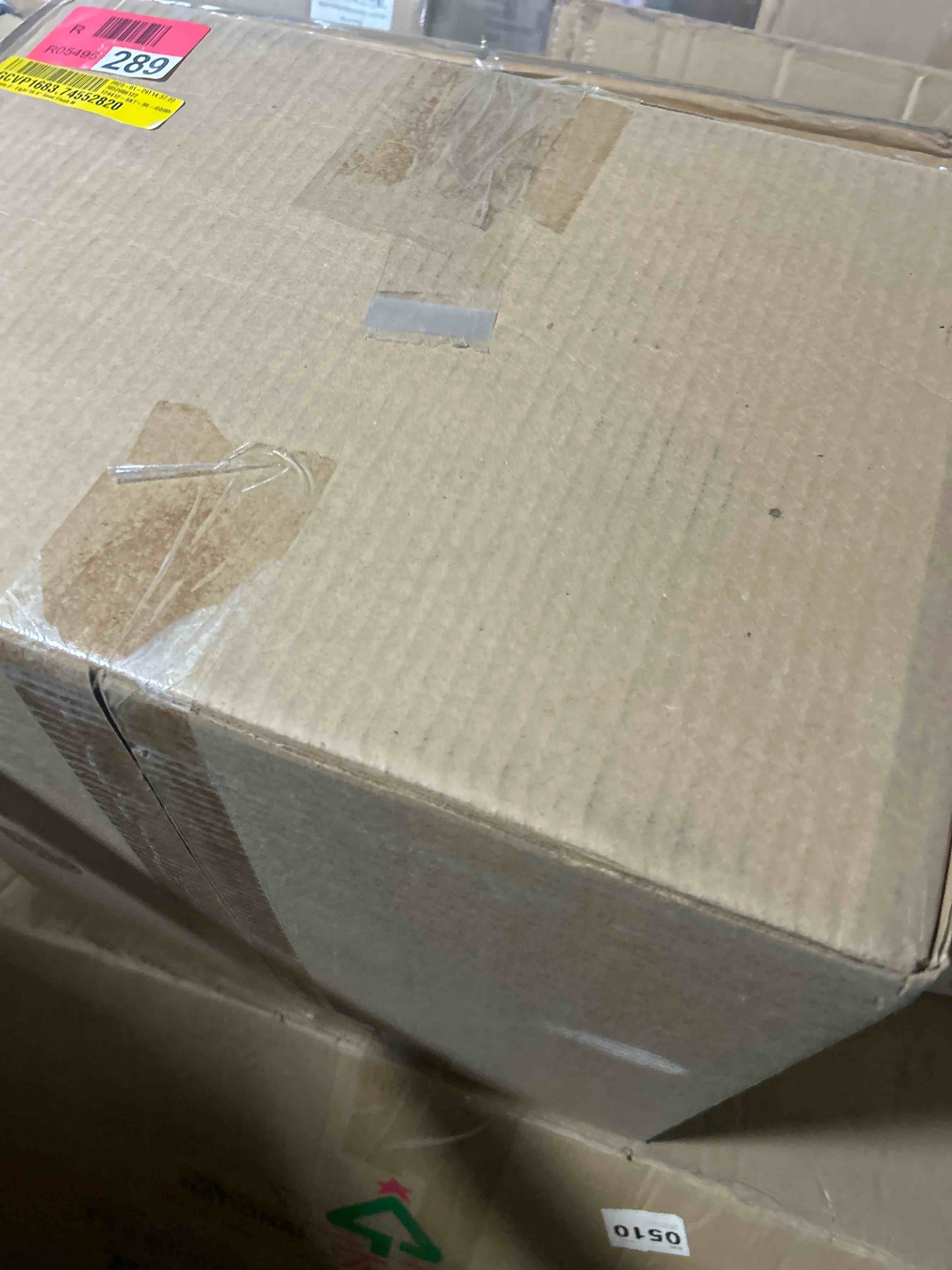 Condition photo showing As Is for hubbardton forge presidio 2-light glass bowl semi flush mount(piece broke 