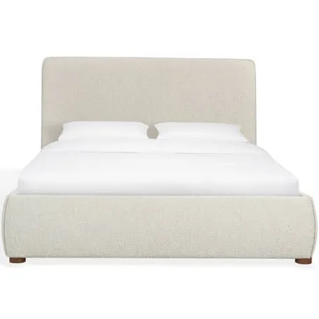 sfv4801c-q-1-2 couture callahan boucle bed, ivory - queen size (only headboard)