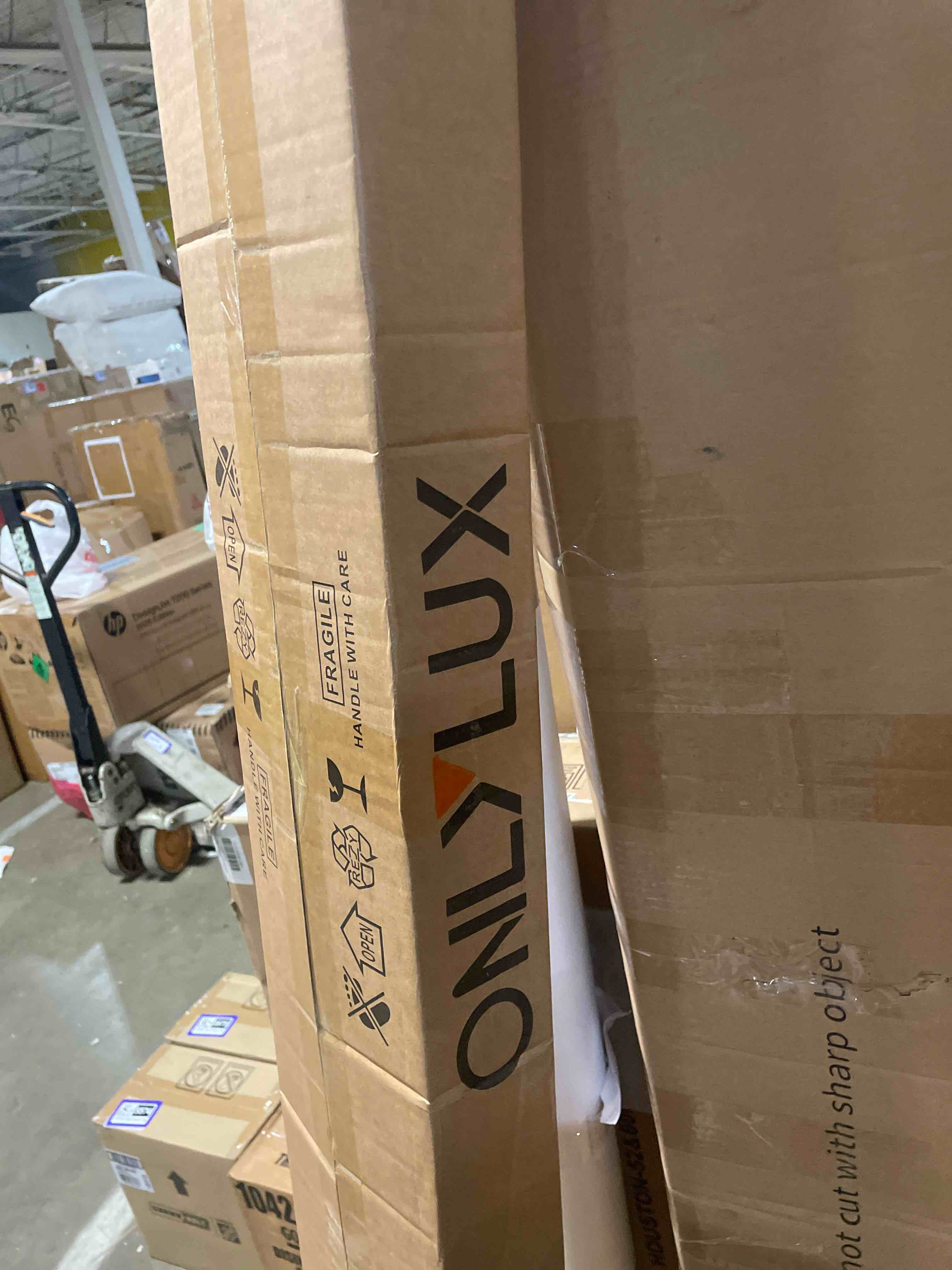 Condition photo showing New/Like New for onlylux 10pack 8ft led shop light, 6000k white 100w super bright, 15000lm v shape garage lighting, plug and play, upgrade hanging/surface linkable led shop lights for workshop
