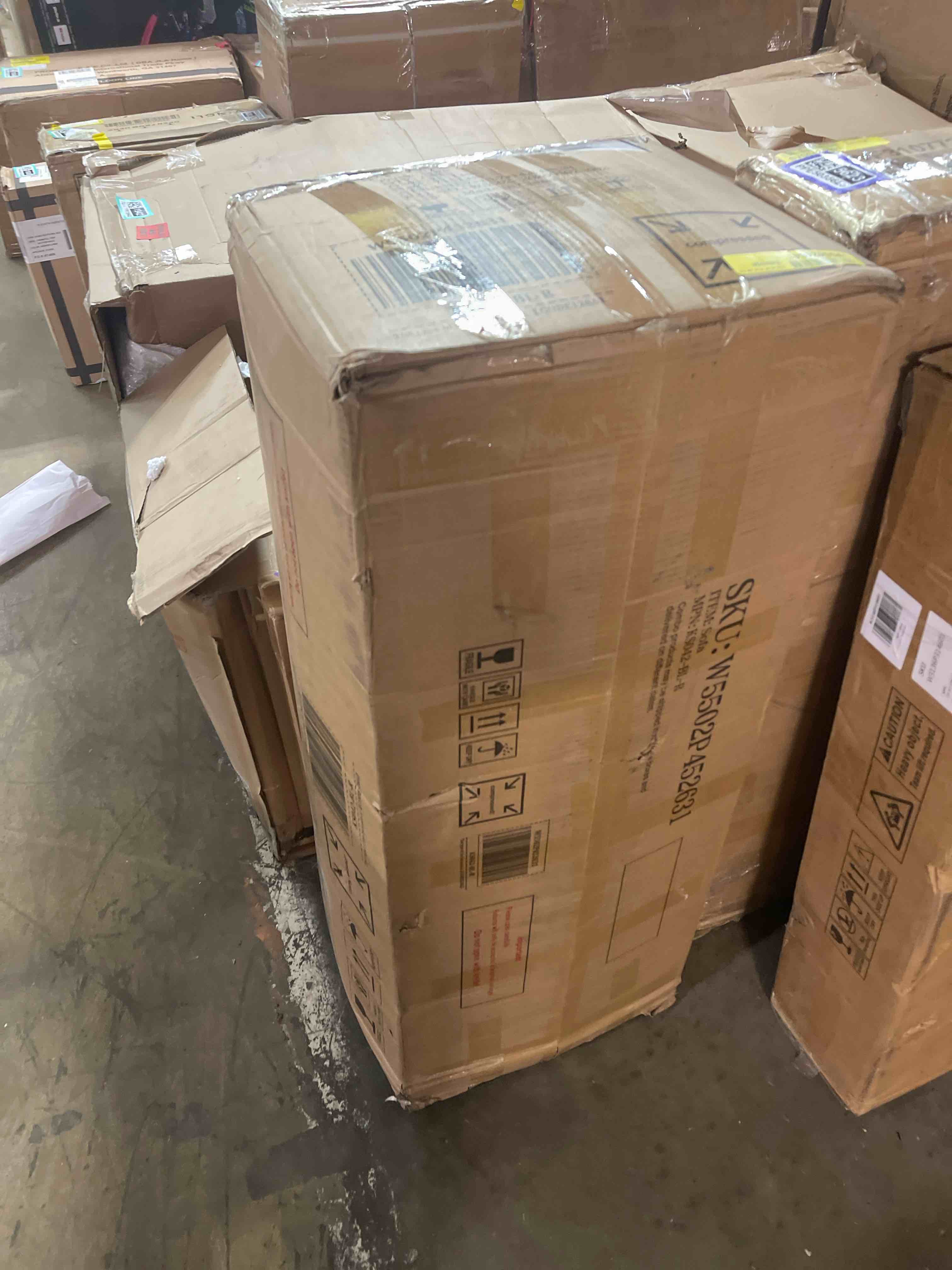 Condition photo showing New/Like New for sofa-in-a-box,modular sectional sofa,compressed couch,modern sofa for living room,no assembly required,lounge couch,w/deep seat,for living room,bedroom,apartment,home office(gray,105*105*70cm/41.3*41.