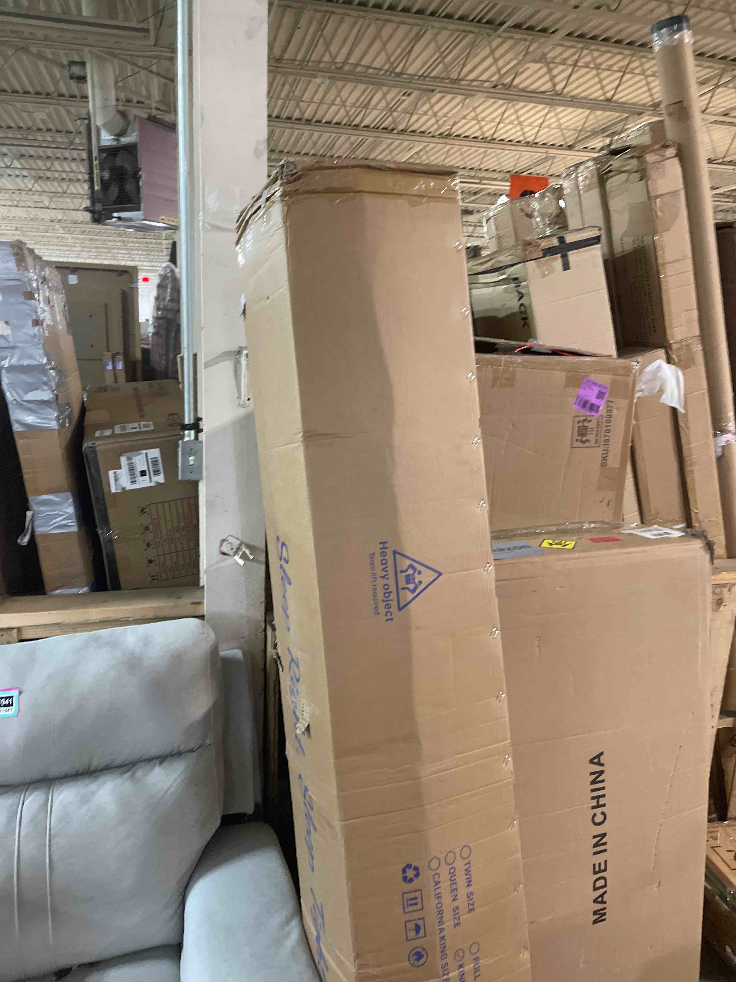 Condition photo showing New/Like New for sleptight king mattress, 12 inches pillow top hybrid mattress in a bag, memory foam pocket spring for medium firm support