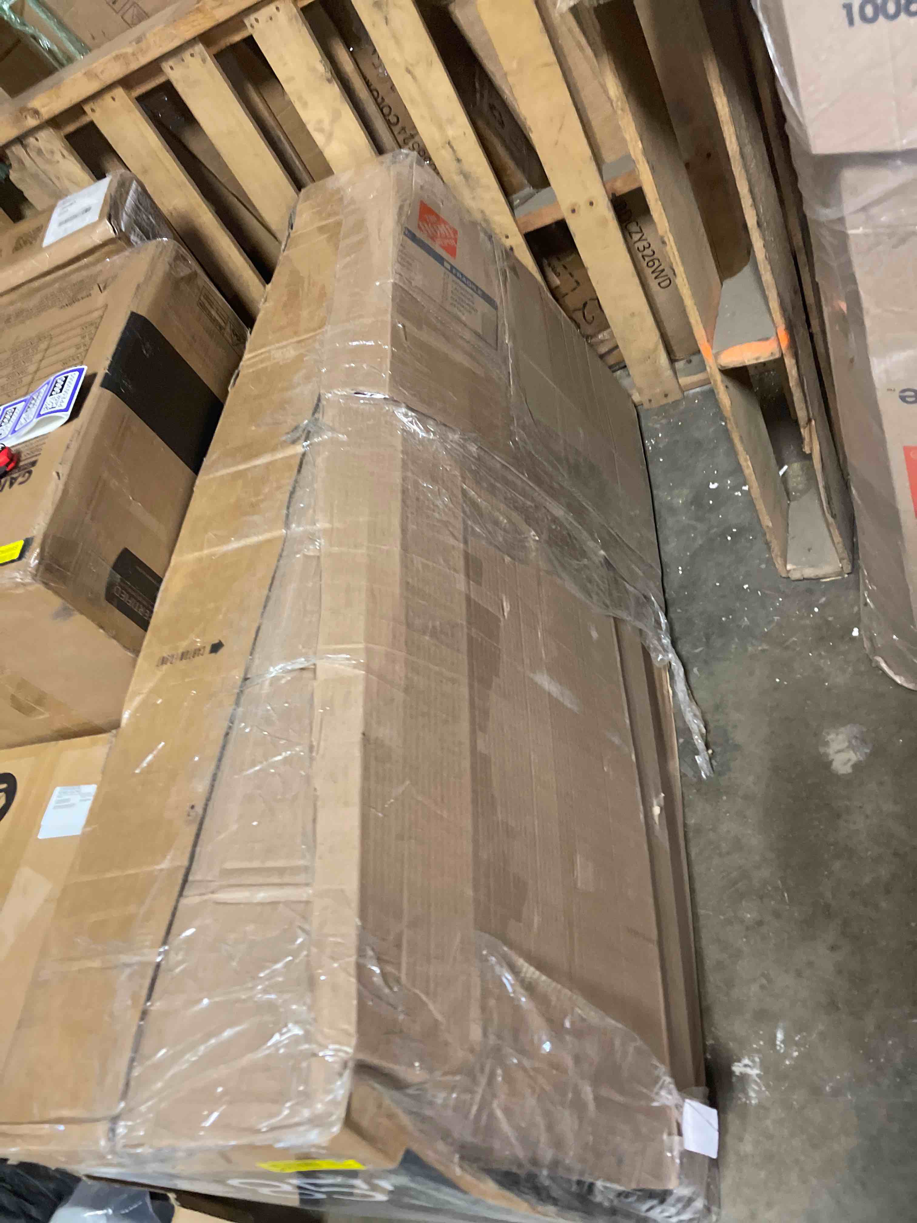 Condition photo showing New/Like New for no assembly required compression packed 2 person fabric sofa bed, high rebound density sponge sofa