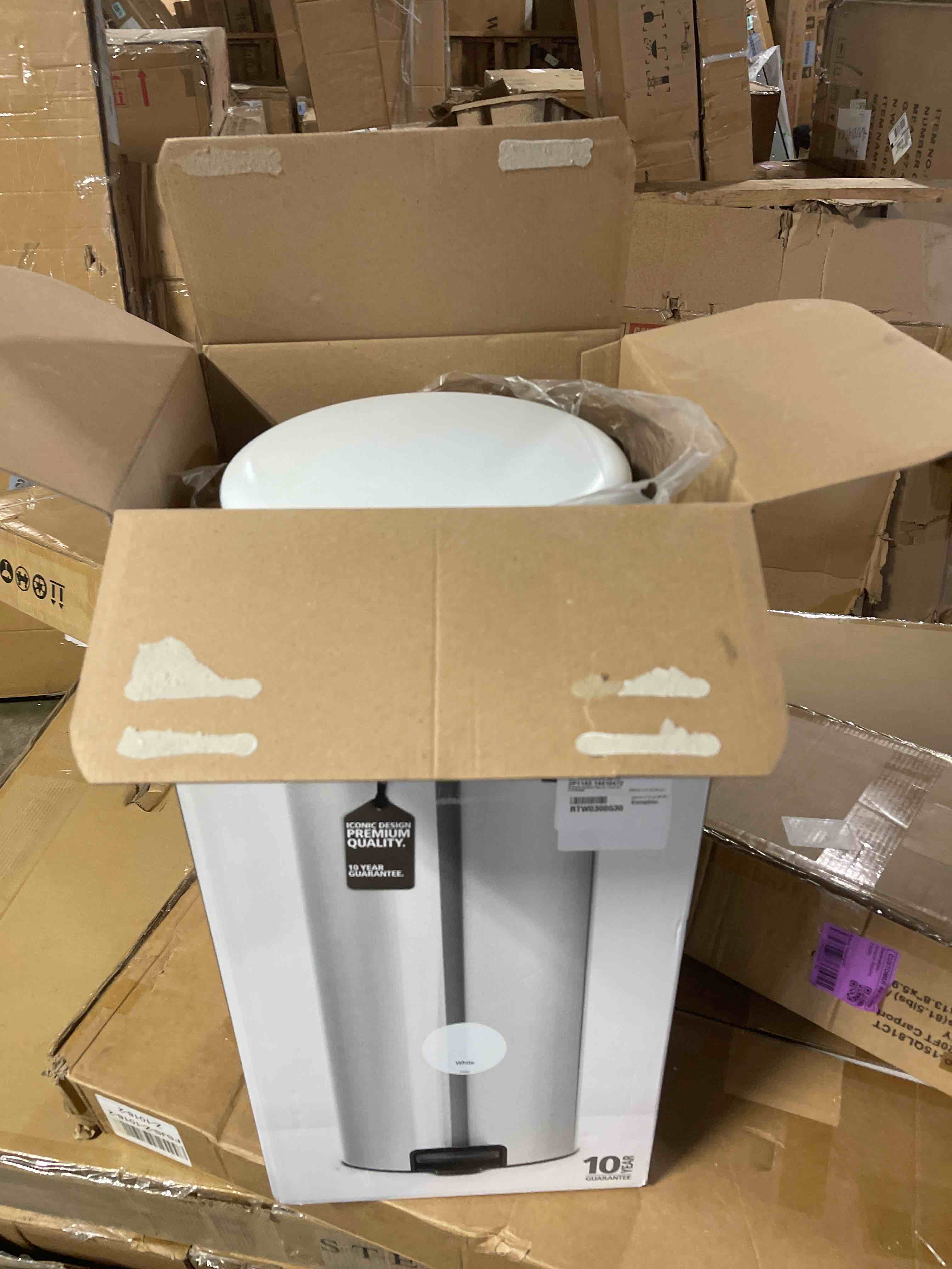 Condition photo showing Brand New for brabantia pedal bin newicon with metal inner bucket, 30 l-brilliant steel