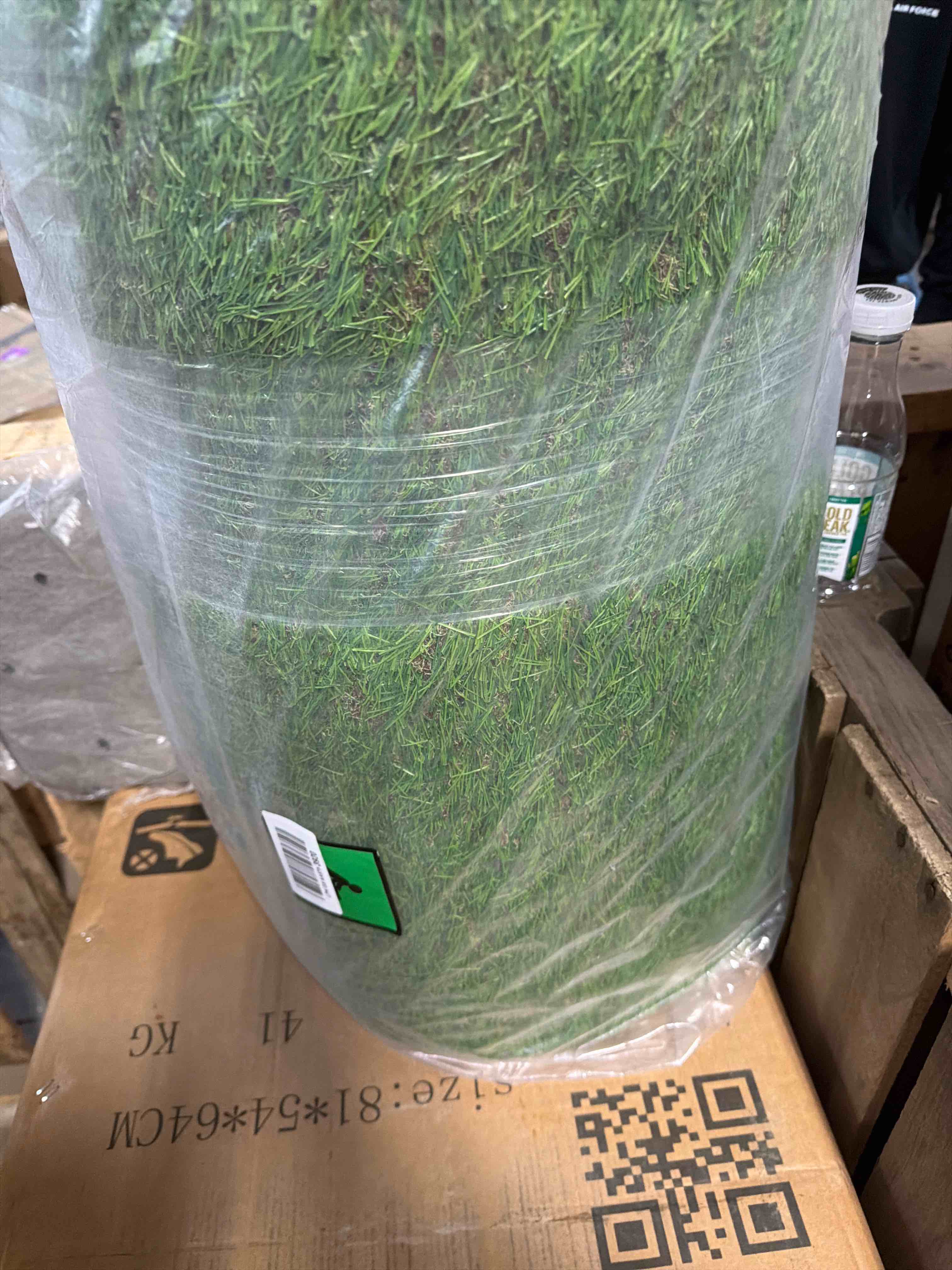 Condition photo showing New/Like New for realistic deluxe artificial grass synthetic thick lawn turf carpet (7 ft x 15 ft (105 square ft))