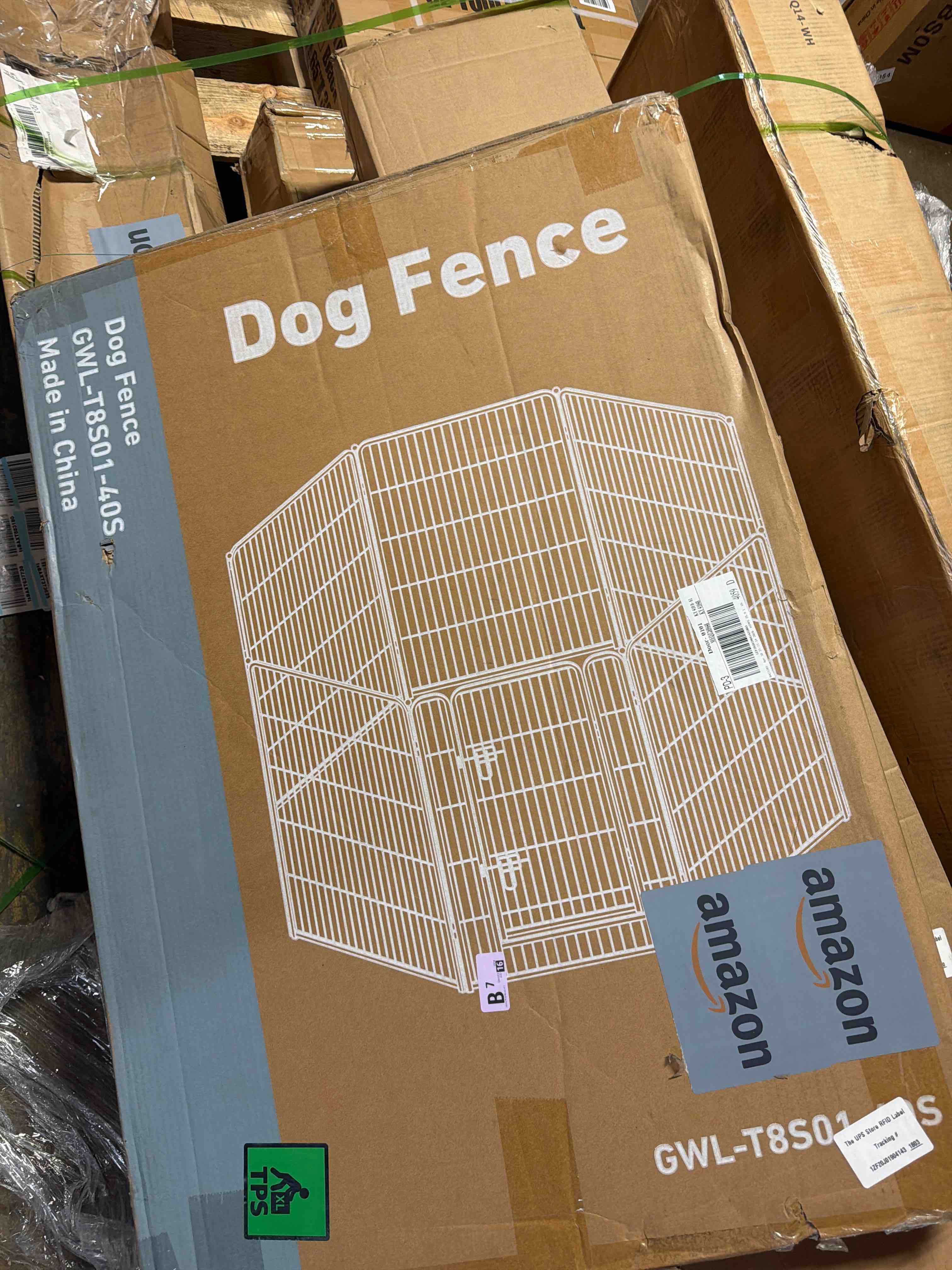 Condition photo showing New/Like New for yaheetech dog playpen outdoor 40 inch 2 panels indoor dog fence metal dog pen heavy duty pet exercise pen for rv/camping/garden