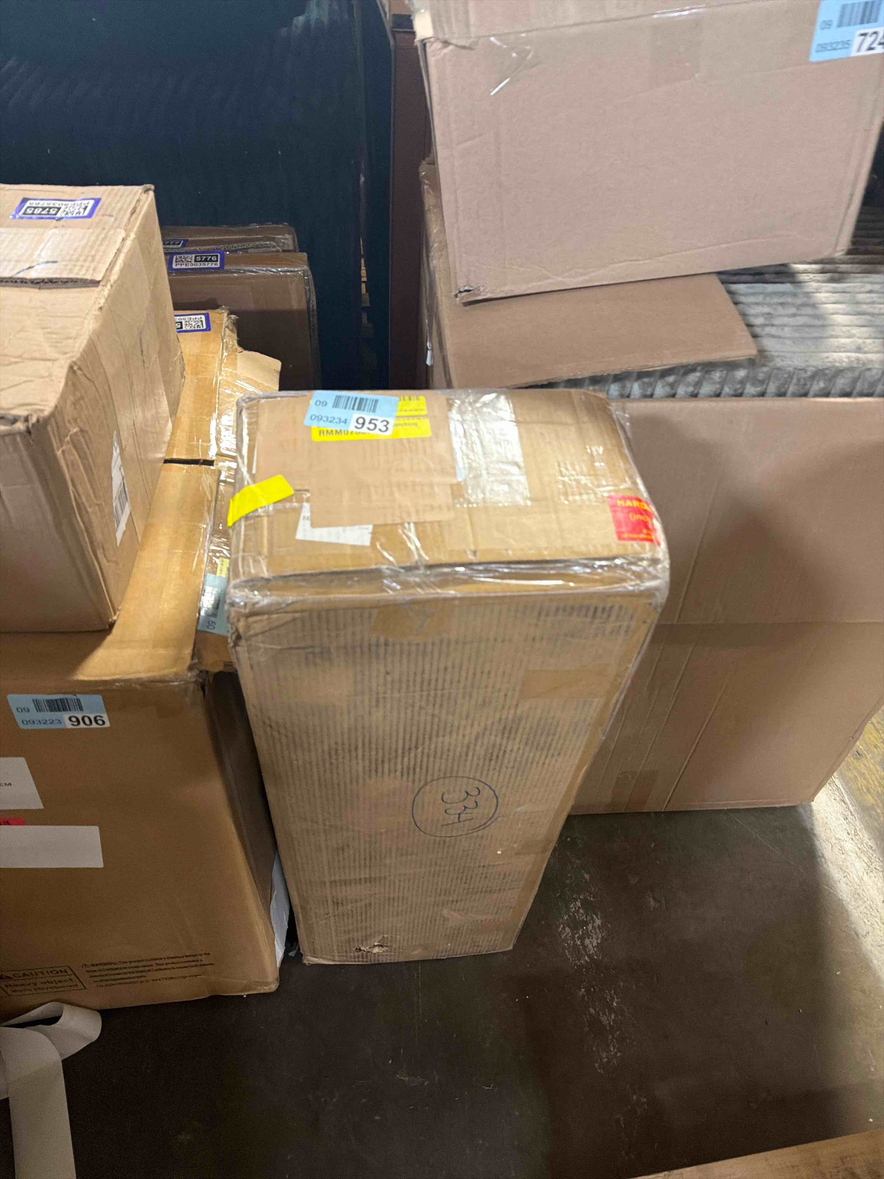Condition photo showing Good Condition for oneinmil 6 tier bookshelf and bookcase, wooden bookshelves with cabinet doors, floor bookshelves and office storage cabinets for home office, living room,white