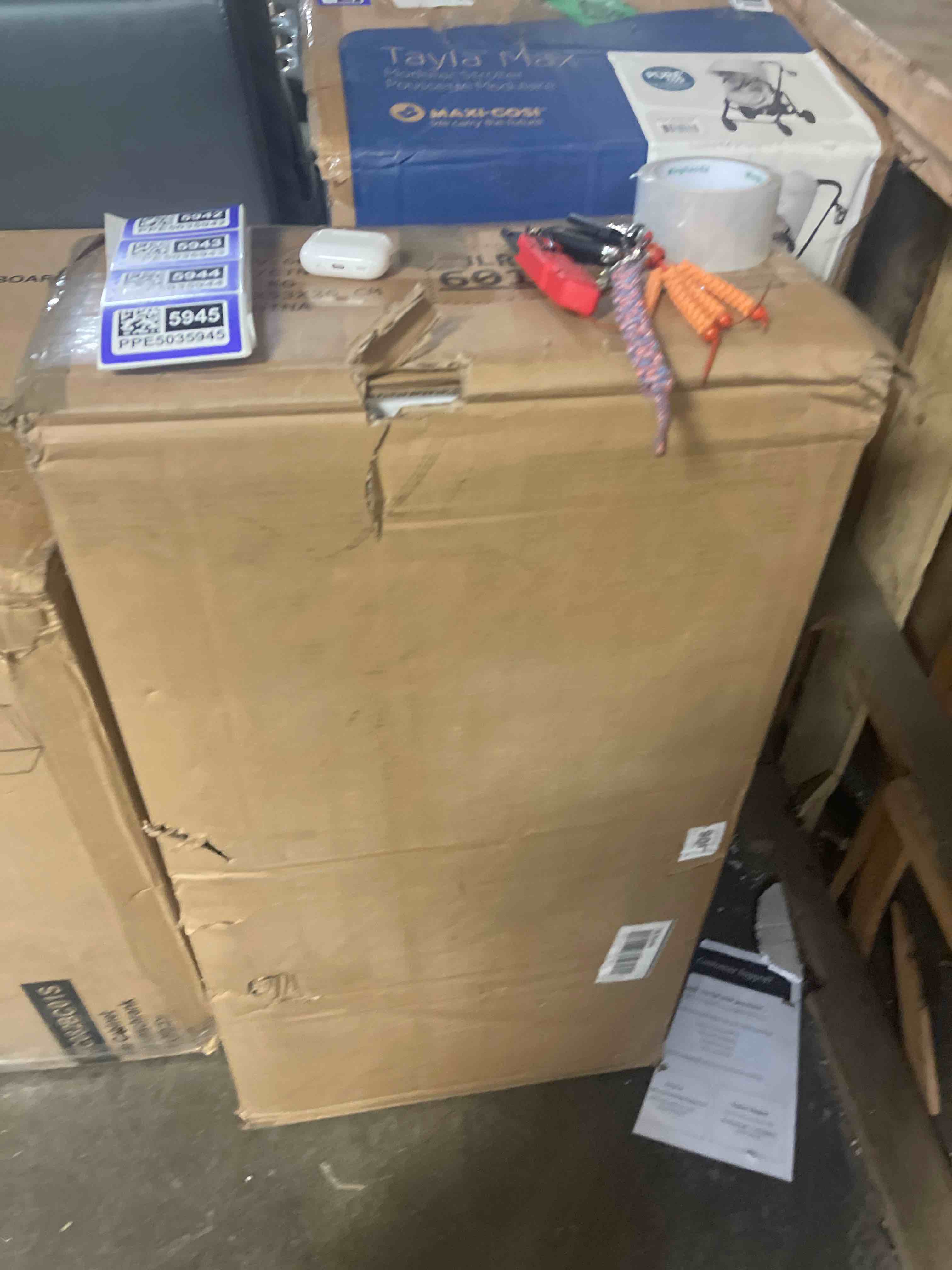 Condition photo showing New/Like New for 61"h black pantry kitchen cabinet with doors,black storage cabinets,freestanding pantry cabinet,farmhouse food storage cabinets,tall and large pantry cabinets for kitchen, dining room, living room