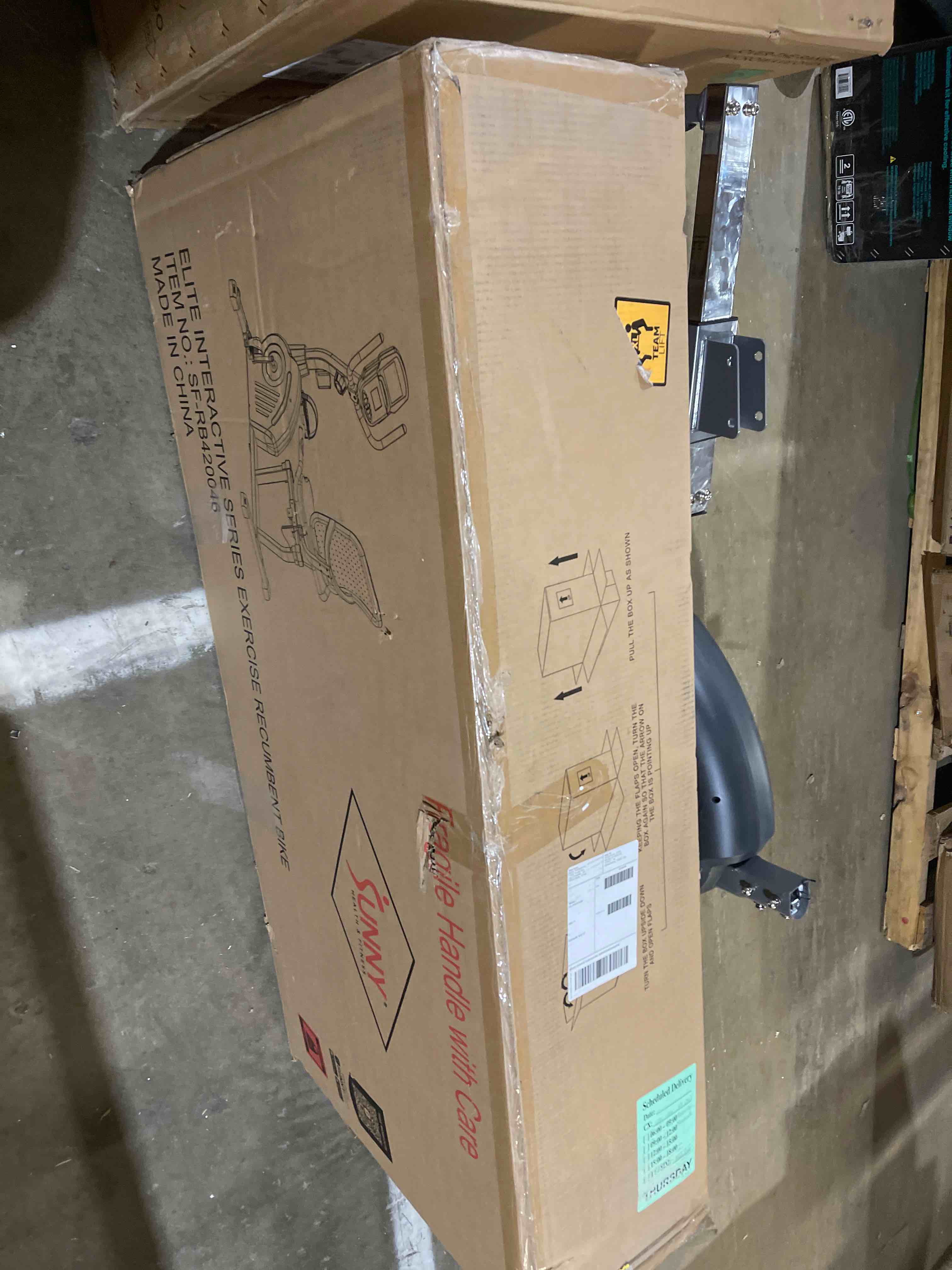 Condition photo showing New/Like New for elite smart recumbent exercise bike