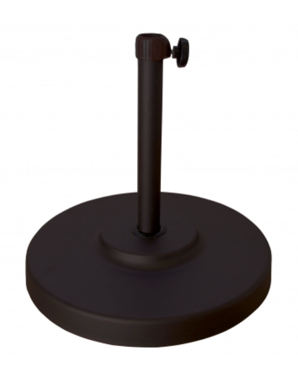 CALIFORNIA UMBRELLA 50 LBS STEEL COVER WITH CONCRETE UMBRELLA BASE