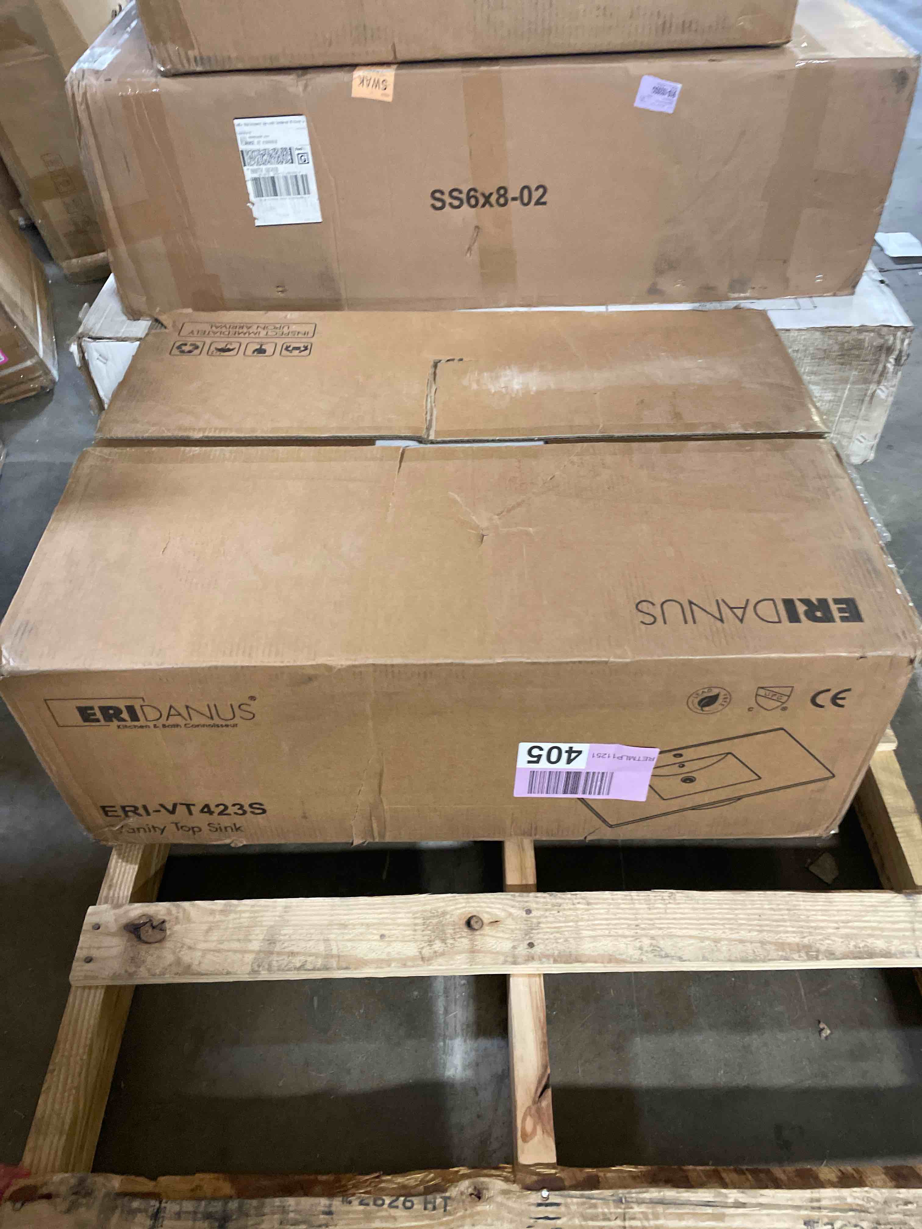 Condition photo showing Good Condition for eridanus 37"x22" bathroom sink, ceramic bathroom vanity sink top with overflow, drop in bathroom vessel sink rectangle ideal for small spaces ?- glossy white
