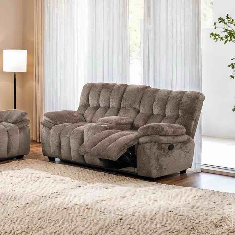 Hieronymus Dark Brown Reclining Sofa 