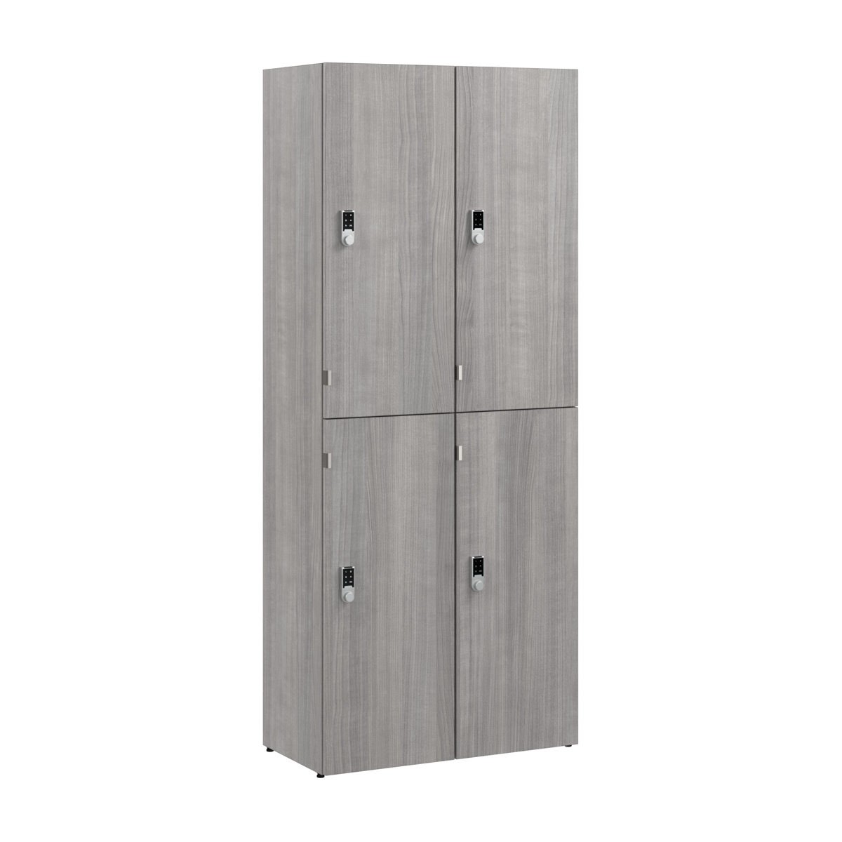 Bush Business Furniture Assure Two Tier 4 Door Storage Lockers With Keypad Locks