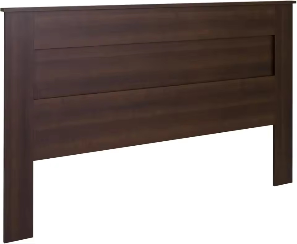 Stylish Flat Wood Panel Headboard for King Size Beds, Simplistic Wooden King Headboard 2.25" D x 81" W x 48" H, Espresso, 