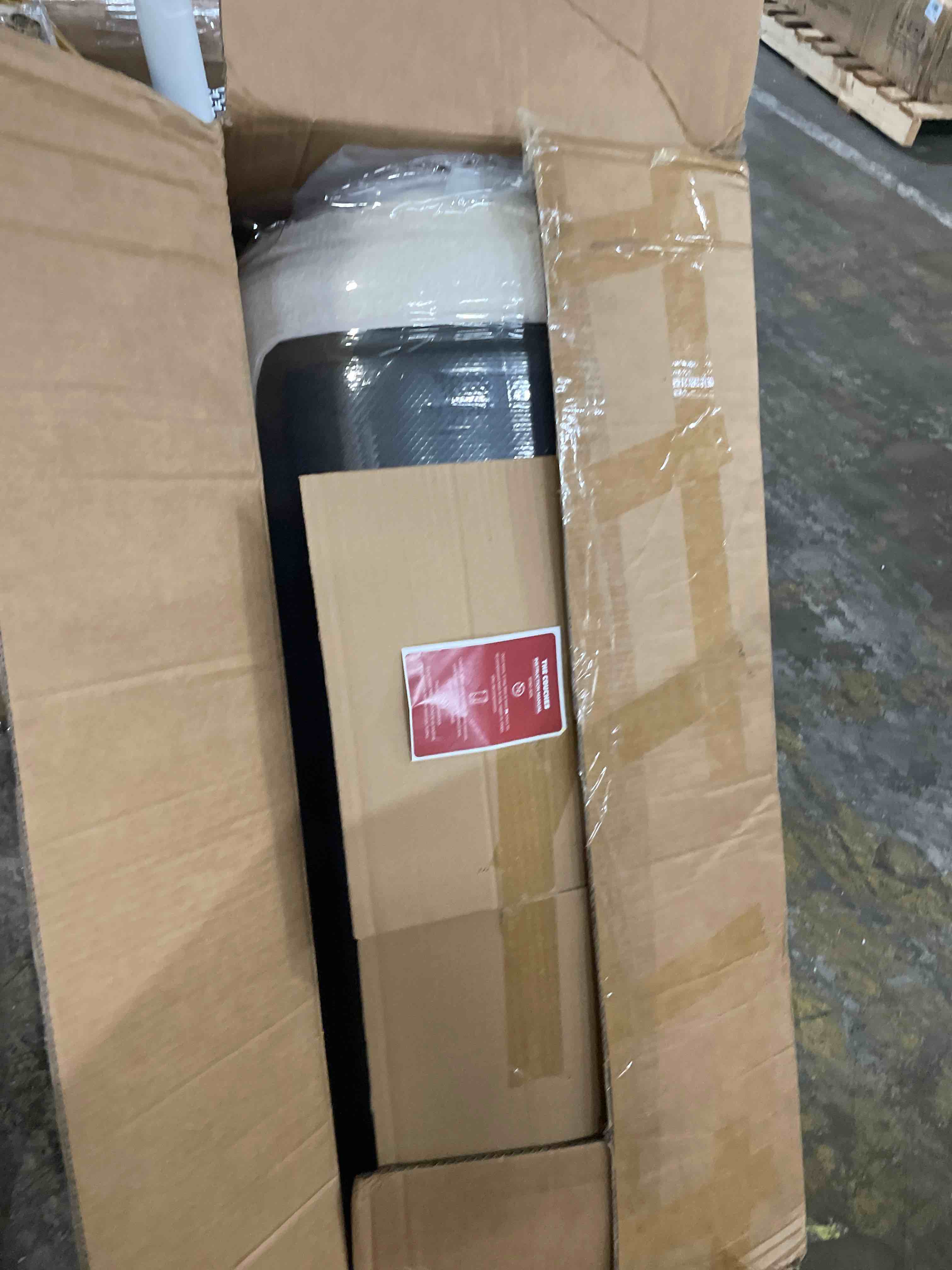 Condition photo showing As Is for comax boneless couch, futon sofa bed couches versatile queen for living room, 79" 4 in 1 convertible sleeper corduroy couch foam in a box, foldable fold out floor mattress no assembly required, beige