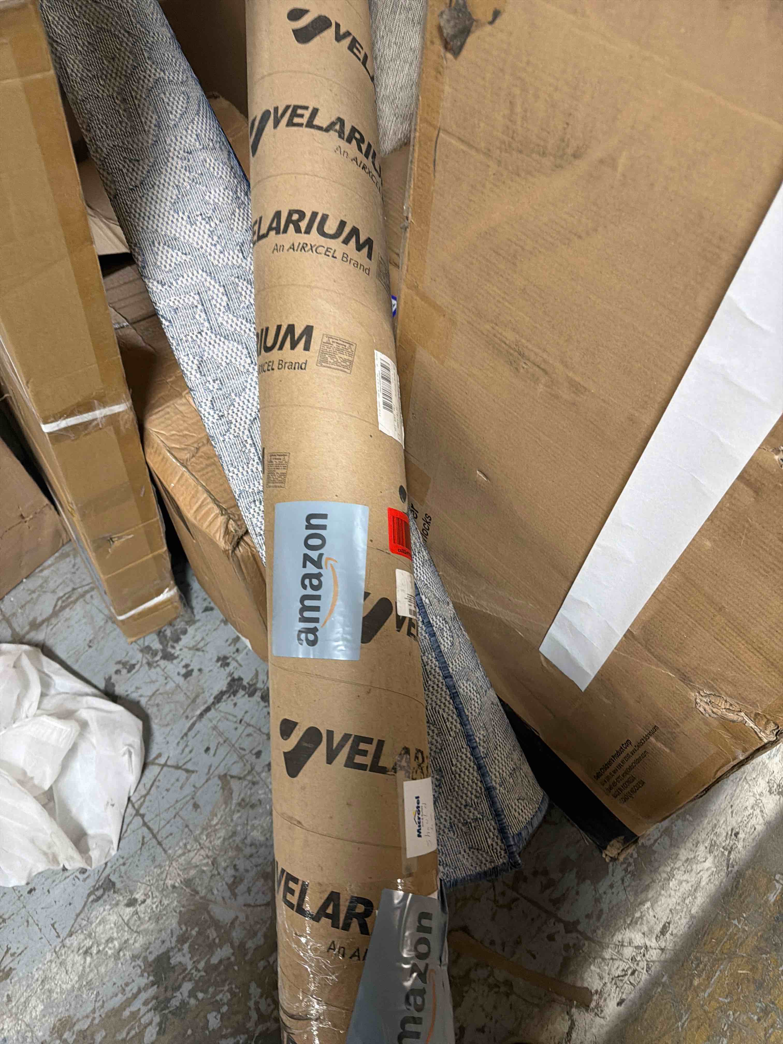 Condition photo showing New/Like New for velarium 20' rv vinyl canopy, blue fade – heavy-duty 13.5oz 3-ply material, cold & crack-resistant rv awning, all-purpose outdoor canopy for rvs, trailers, and motorhomes (fabric 19'2")