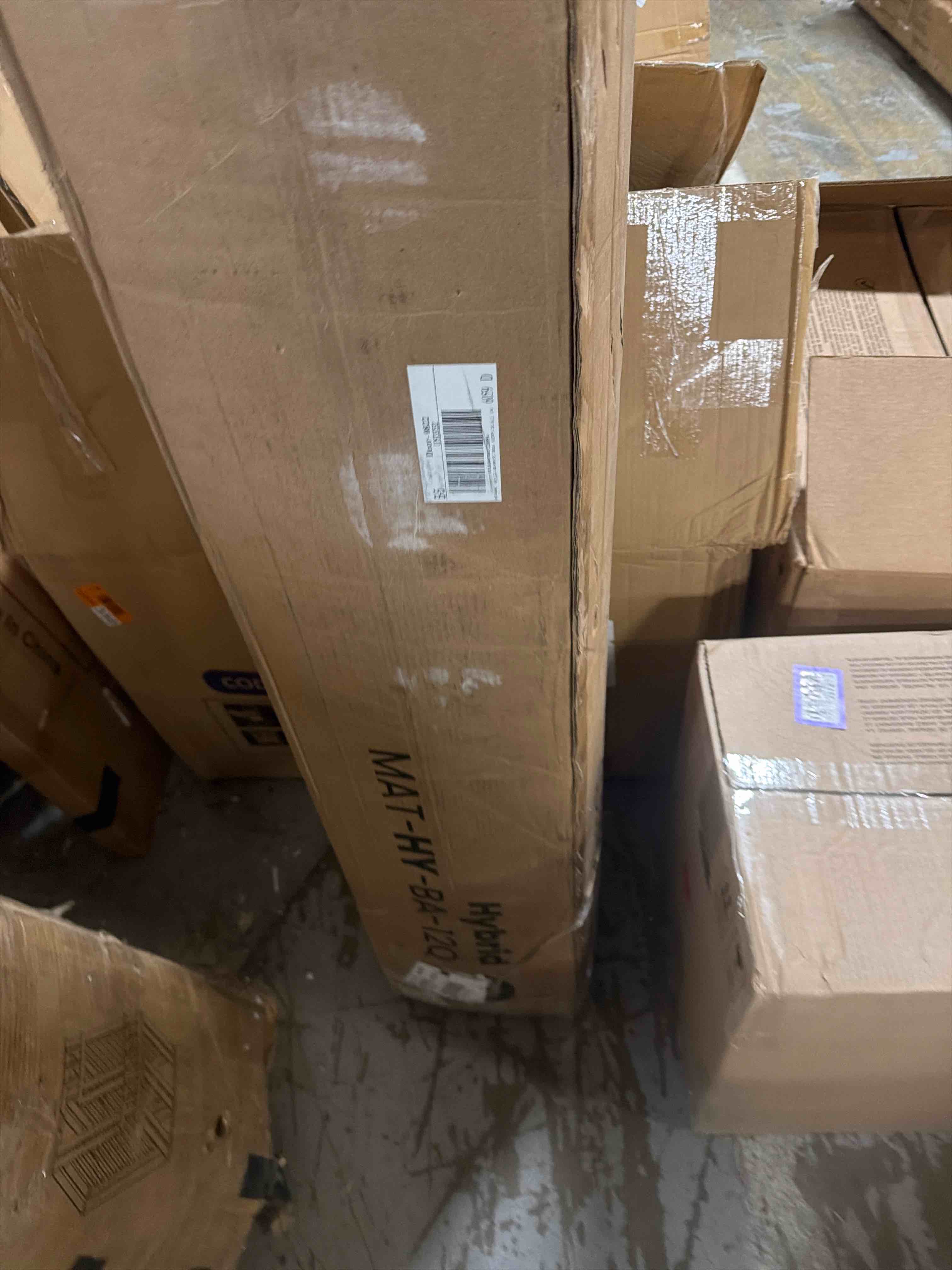 Condition photo showing New/Like New for queen mattress 12 inch, 5-zone deep sleep firm mattress with extra lumbar & shoulder support, hotel collection hybrid mattresses pain relief - fiberglass free - no odor - 365 night trial