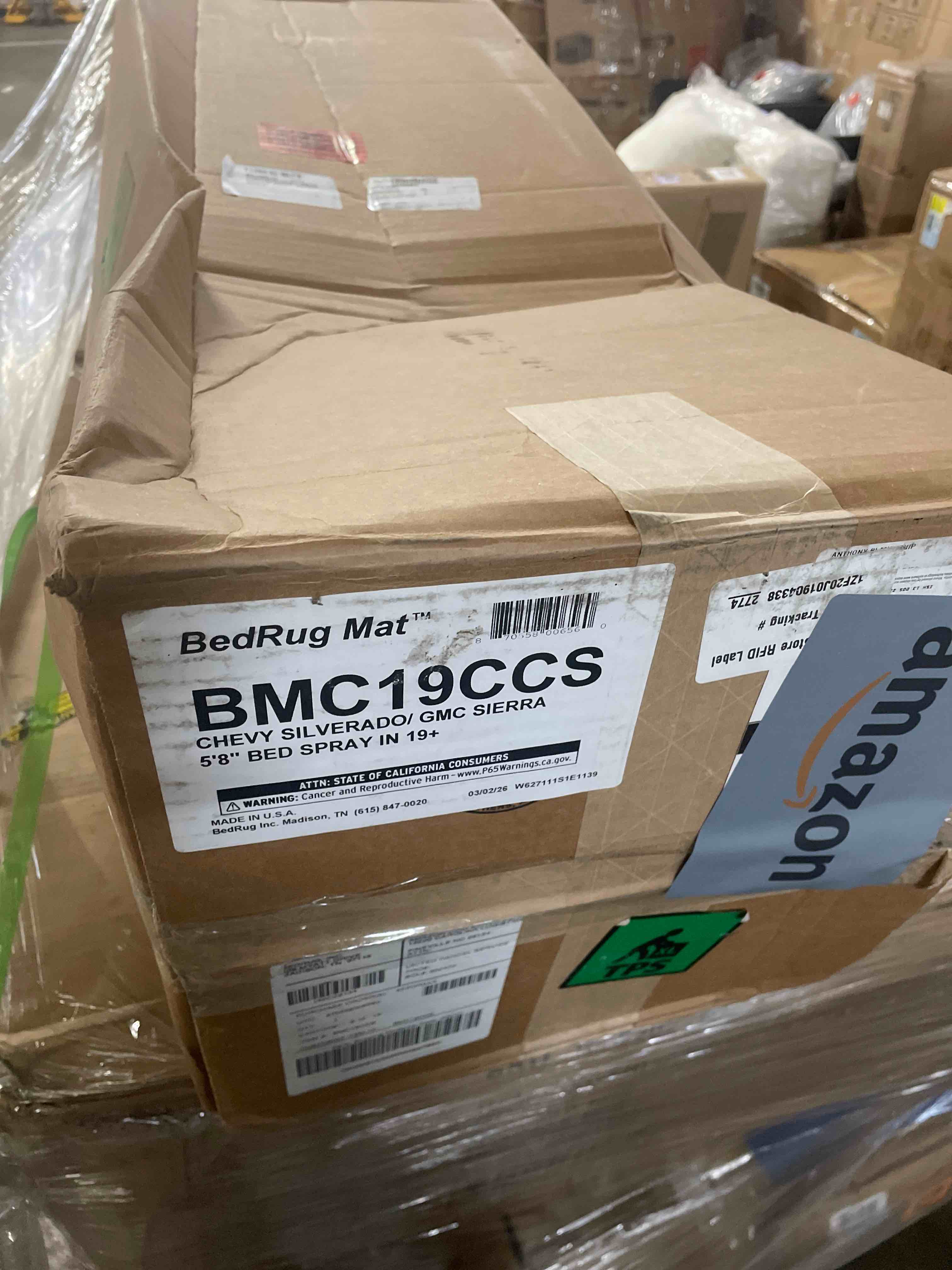 Condition photo showing New/Like New for bedrug impact mat | fits 2015 - 2026 ford f-150 67.1 bed (includes 22 - 25 lightning models) models w/non liner / spray-in | charcoal grey, imq15scs