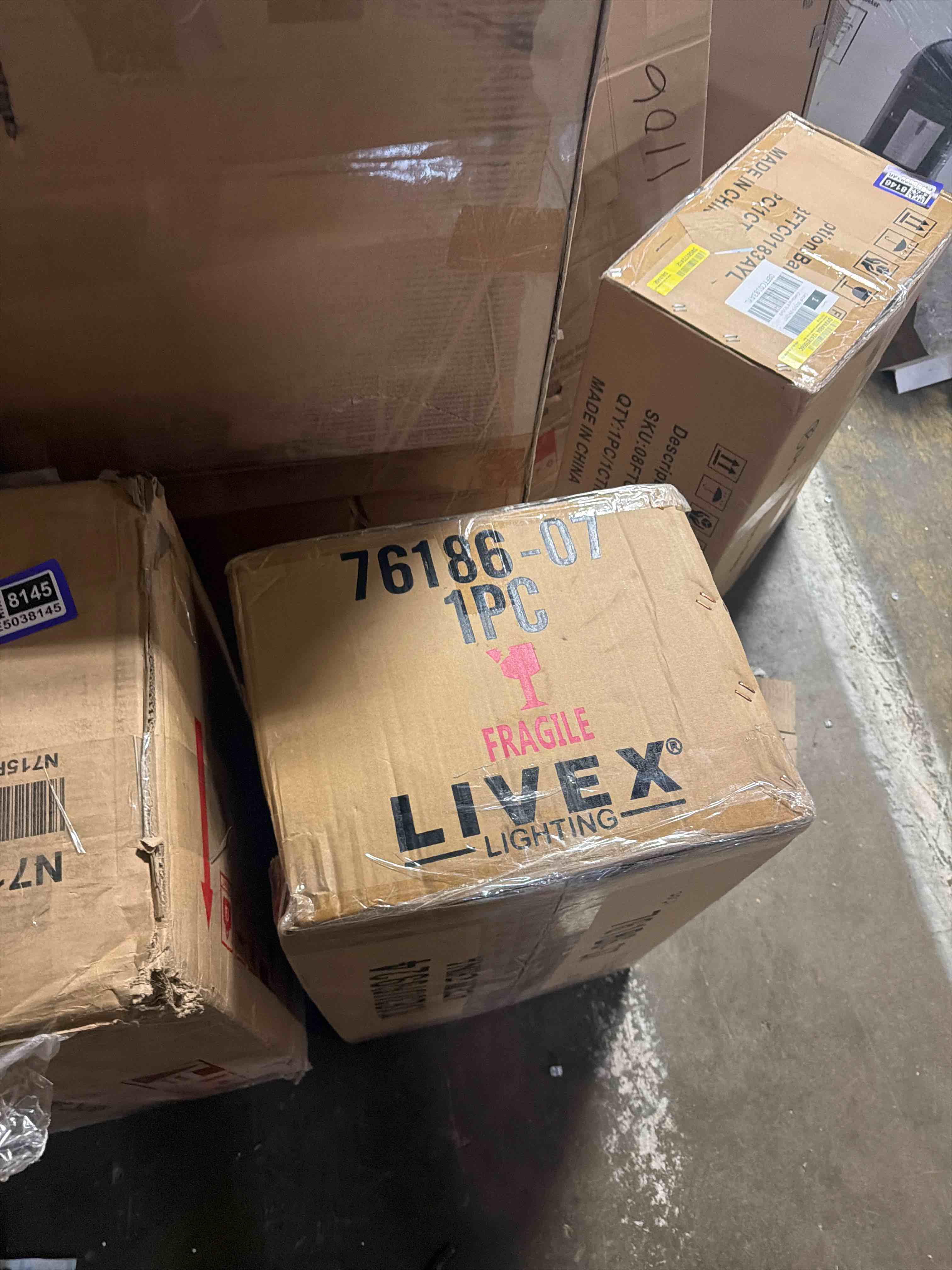 Condition photo showing New/Like New for livex lighting 2 light bz outdoor wall lantern, bronze