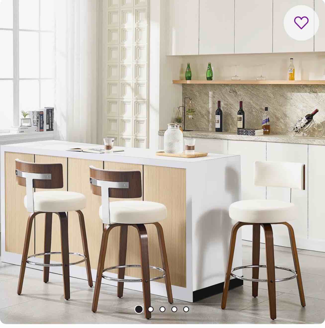 swivel upholstered counter & bar stool