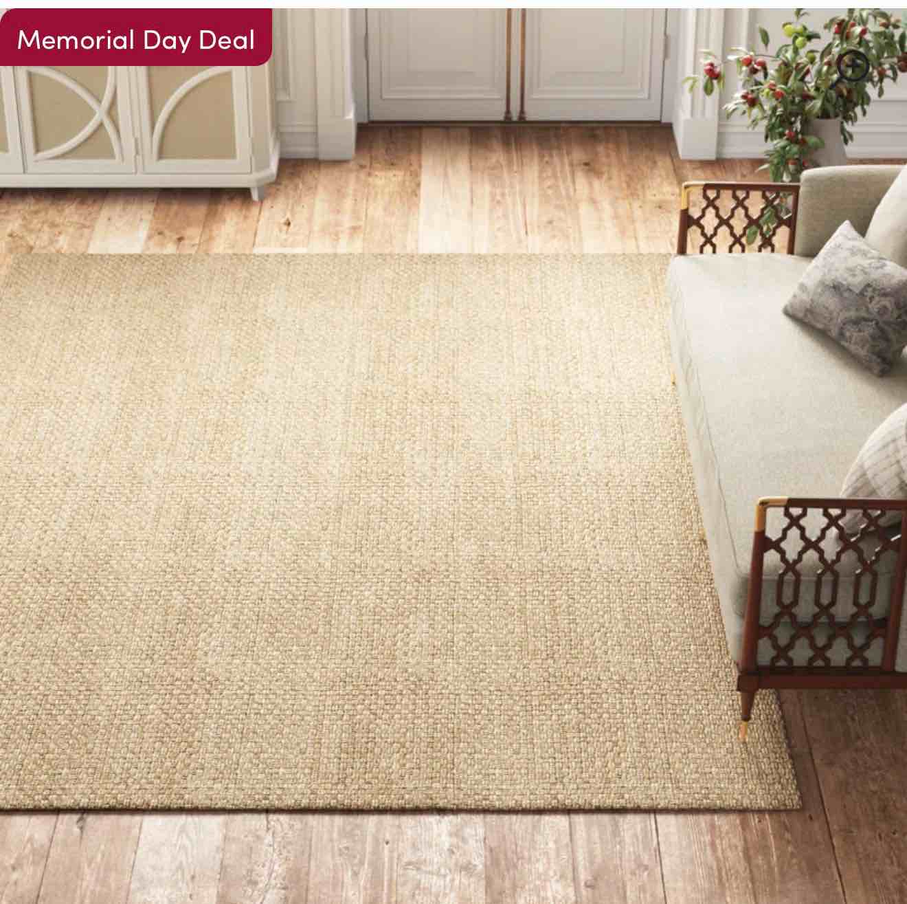 soprano hand-flatweave jute area rug