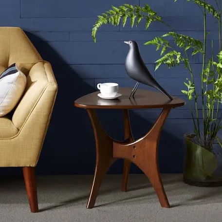 triangle wood, and table
