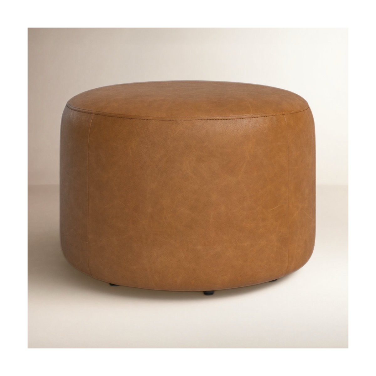 danva genuine leather ottoman