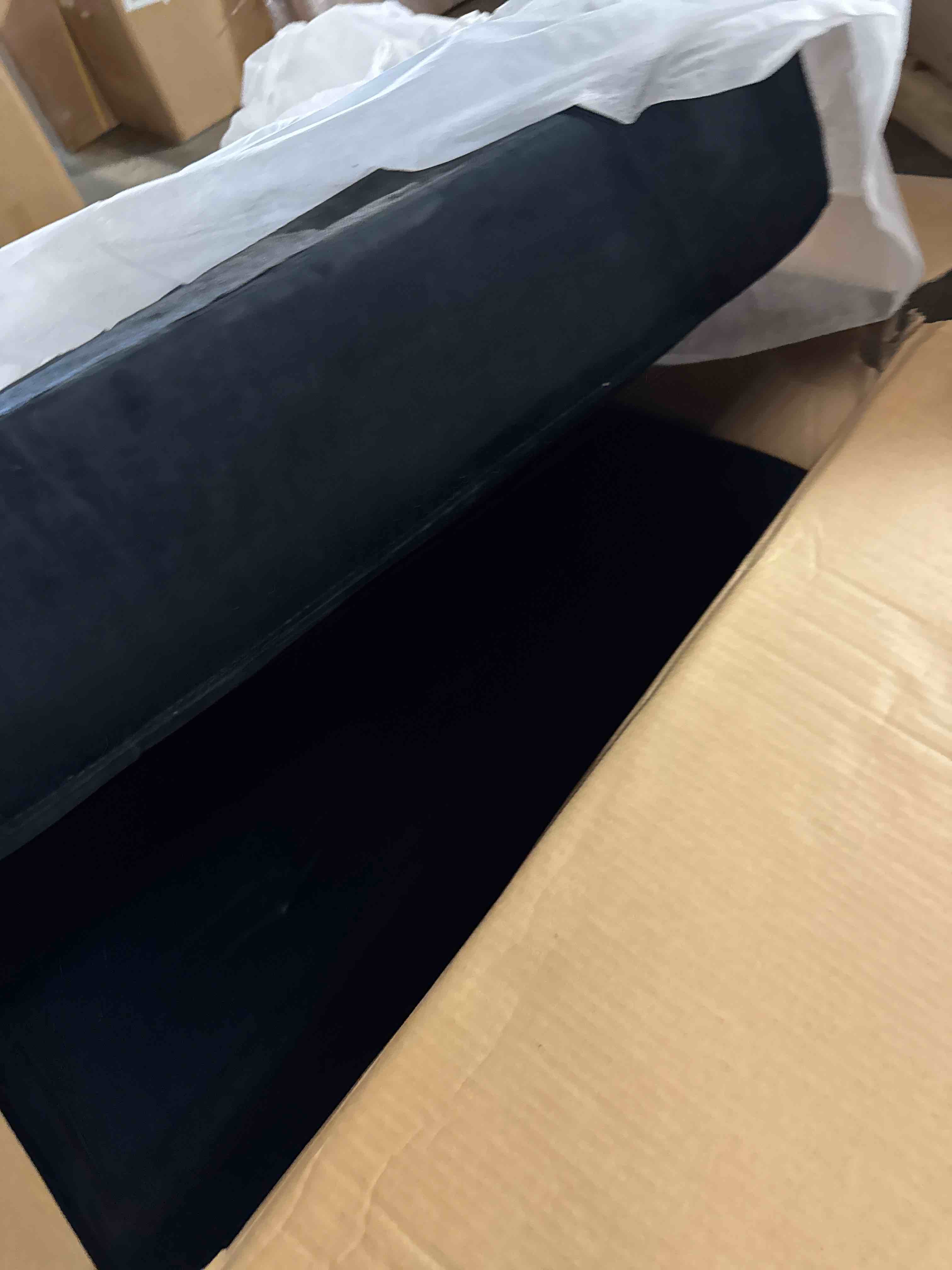 Condition photo showing New/Like New for jamfly futon sofa bed (black velvet)