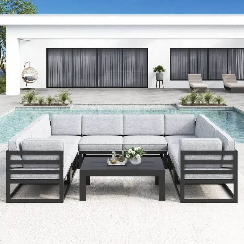 Latitude Run - Outdoor Modular Sectional (2 corner seats and armless chair only)