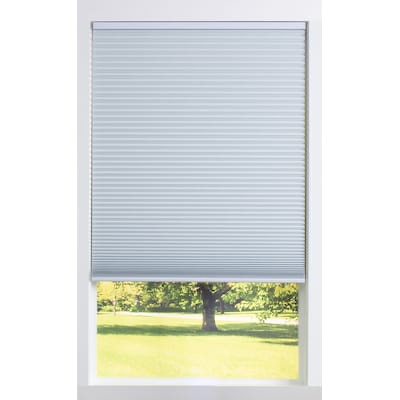 allen + roth 60-in x 64-in white room darkening blackout cordless cellular shade