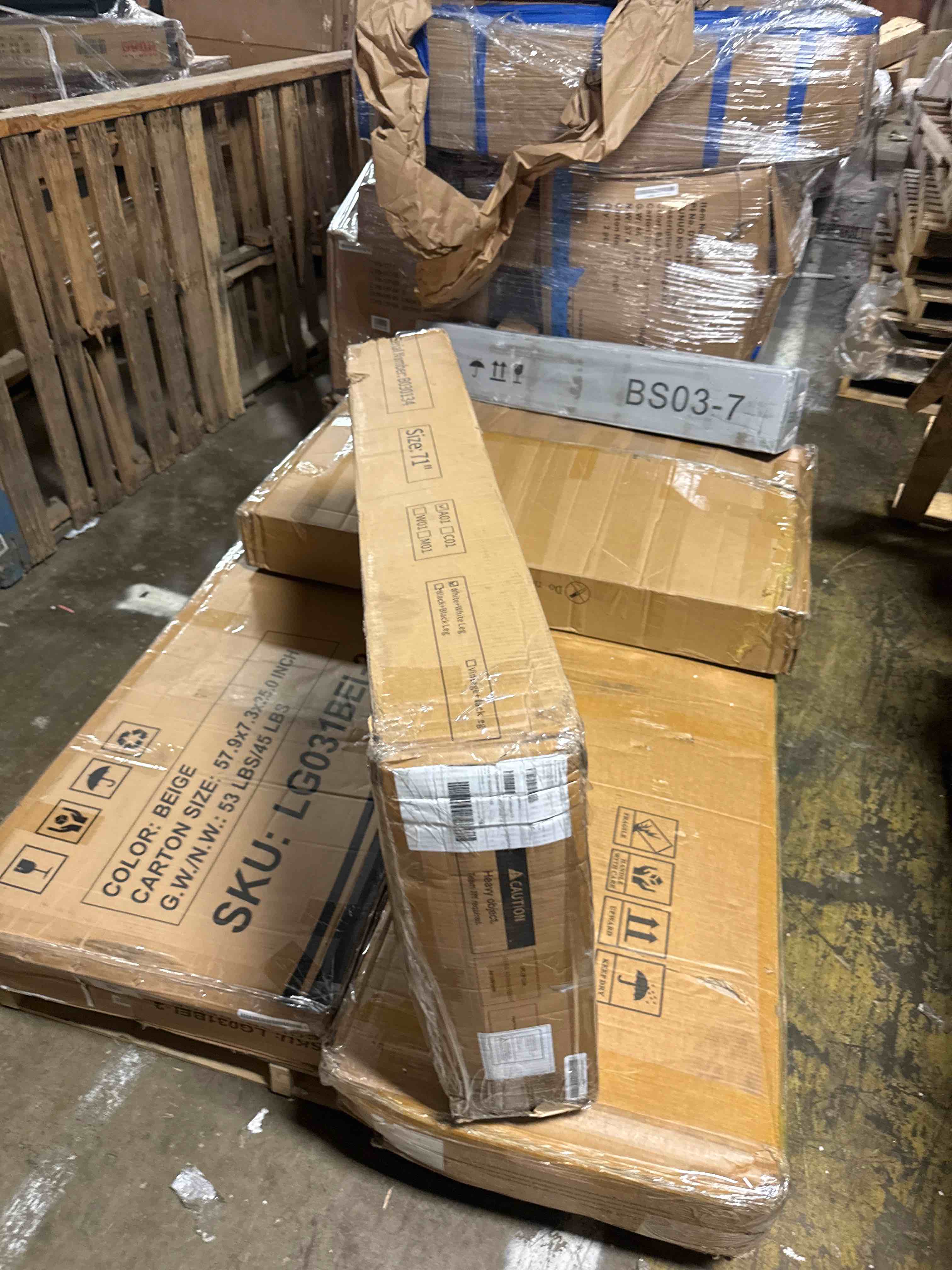 Condition photo showing New/Like New for fezibo sturdy height adjustable electric standing desk with drawers,71  x 24 inch stand up table with large storage shelf, sit stand desk, white top